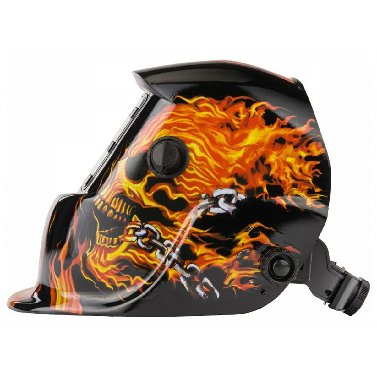 Casco da Saldatura Auto-Oscurante DIN 9-13 con Filtro 1/1/1/2 Protezione UV/IR Per MIG TIG MMA Plasma Sensibilità Regolabile Alimentazione Solare + Batteria
