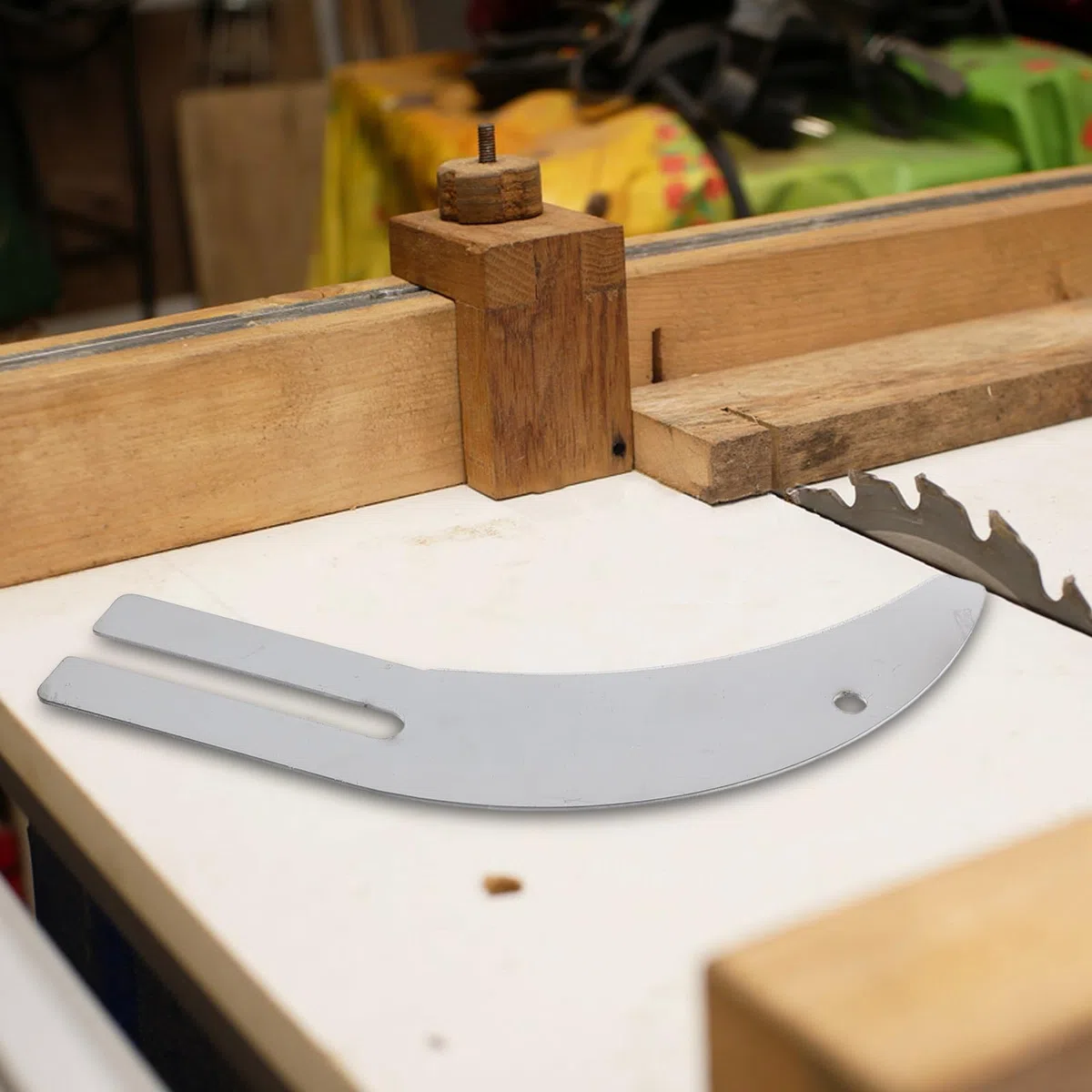 Coltello divisore per sega da banco - Lama di separazione per sega da banco - Lama di ricambio cromata anti- per taglio industriale del legno, spessore 2,5 mm