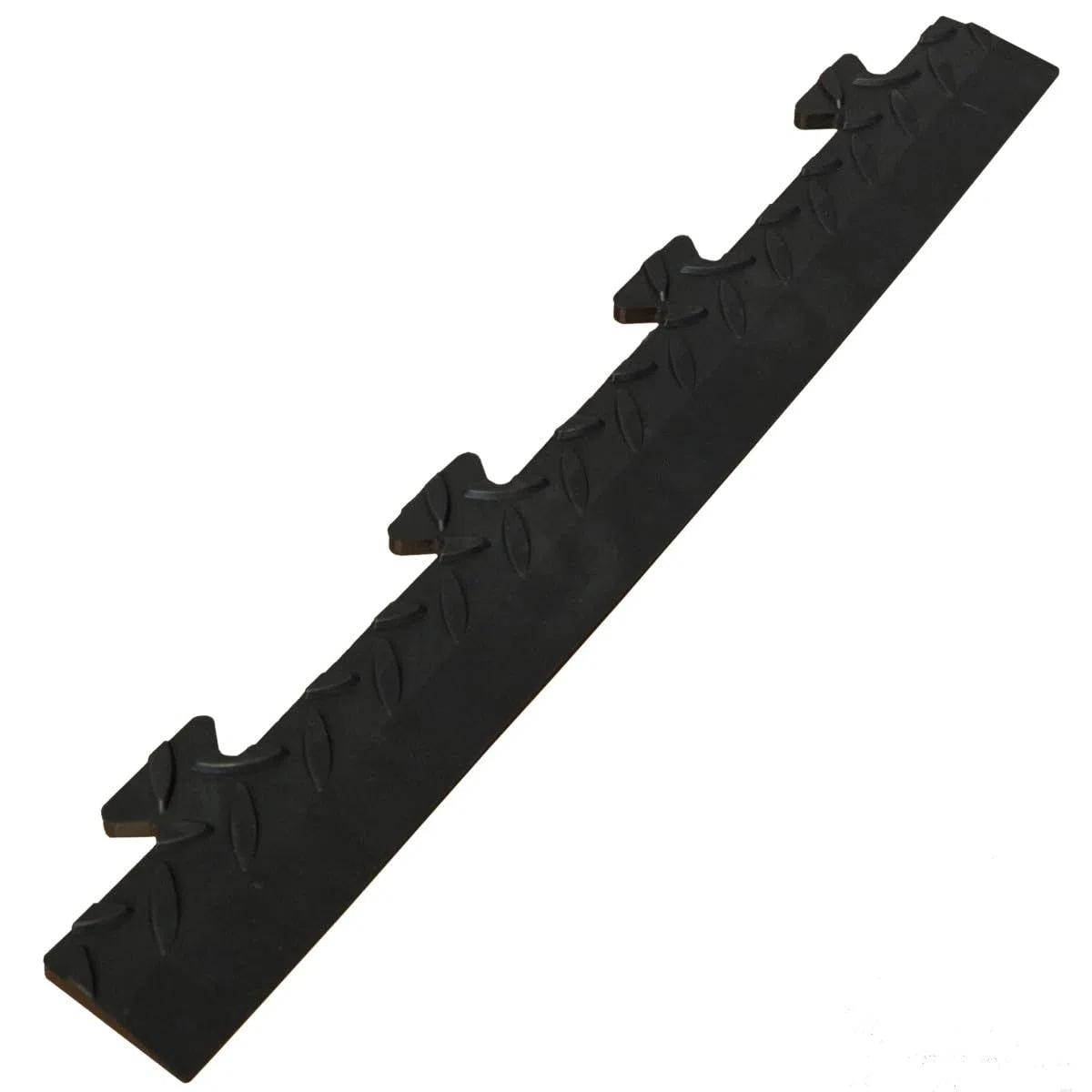 INTEC - Confezione di 5 cordoli maschi per piastrelle in PVC nero con clip per pavimento antiscivolo quadrato Garage Atelier PS50CRN/M