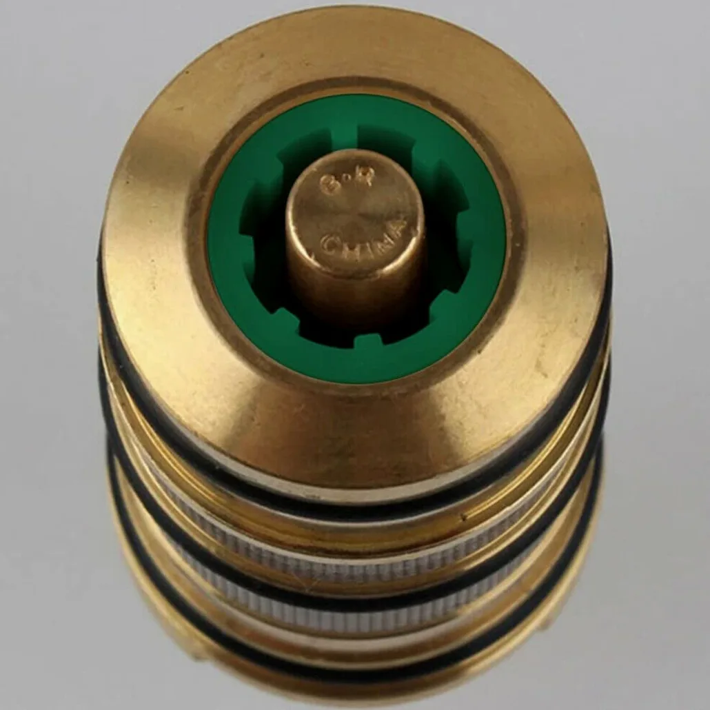 Cartuccia termostatica di Ricambio in Ottone Kit di Riparazione per Miscelatore per Doccia, Miscelatore termostatico, Rubinetto per Vasca da Bagno, Maniglia per valvola Doccia, Kit di Riparazione