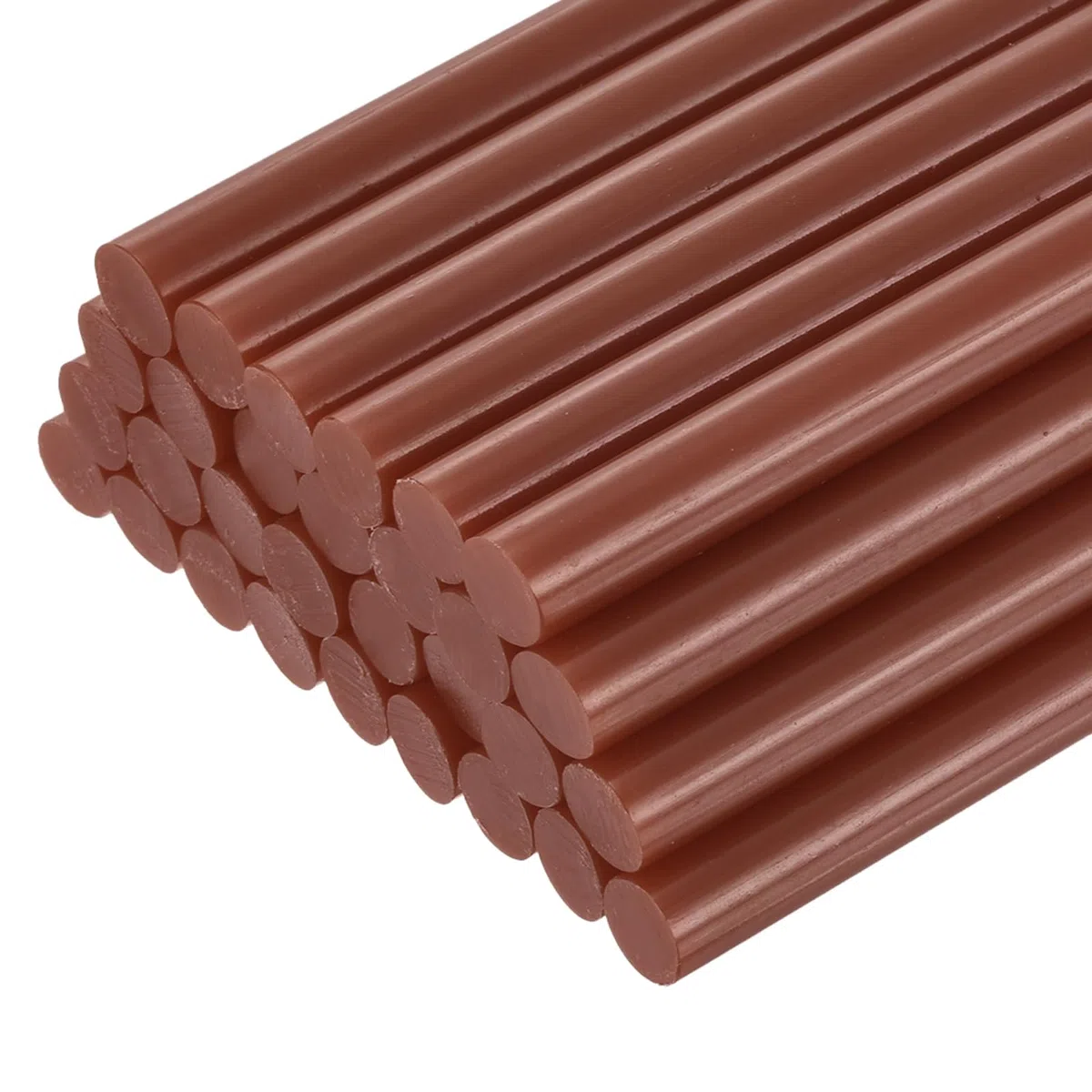 QUARKZMAN 30Pz Stick Colla a Caldo Mini per Pistola 11mm x 100mm Colla a Caldo Bastoncini Ricariche Grandi e Molto Adesivi, Marrone