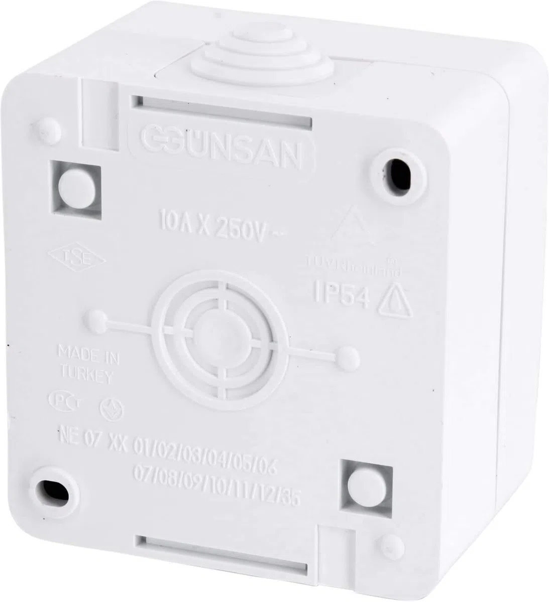 Pulsante campanello, targhetta per nome IP54, All-in-One, serie G1, bianco puro