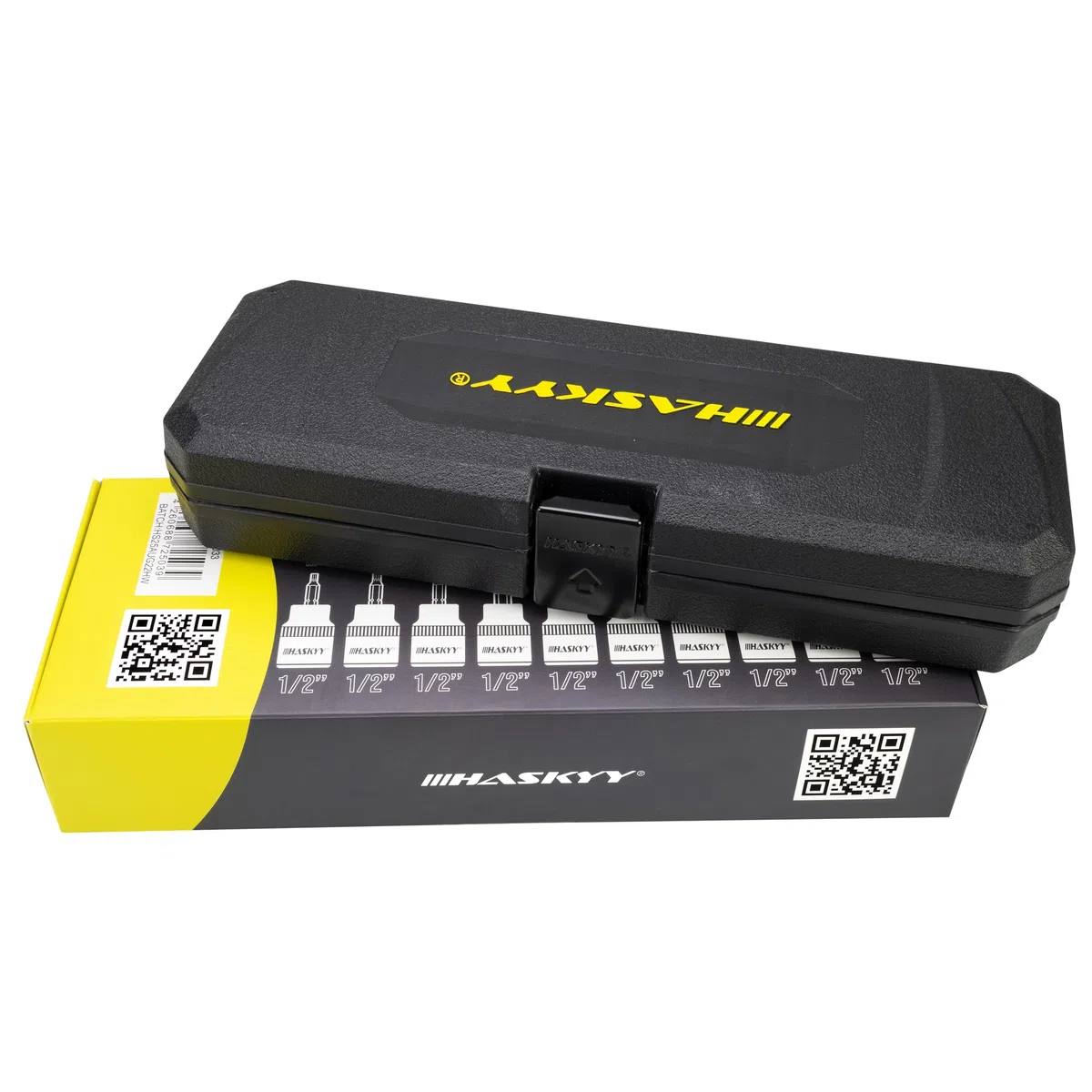 Set di chiavi a bussola XZN multi-dente con bit 1/2", 10 pezzi, M4, M5, M6, M8, M9, M10, M12, M14, M16, M18
