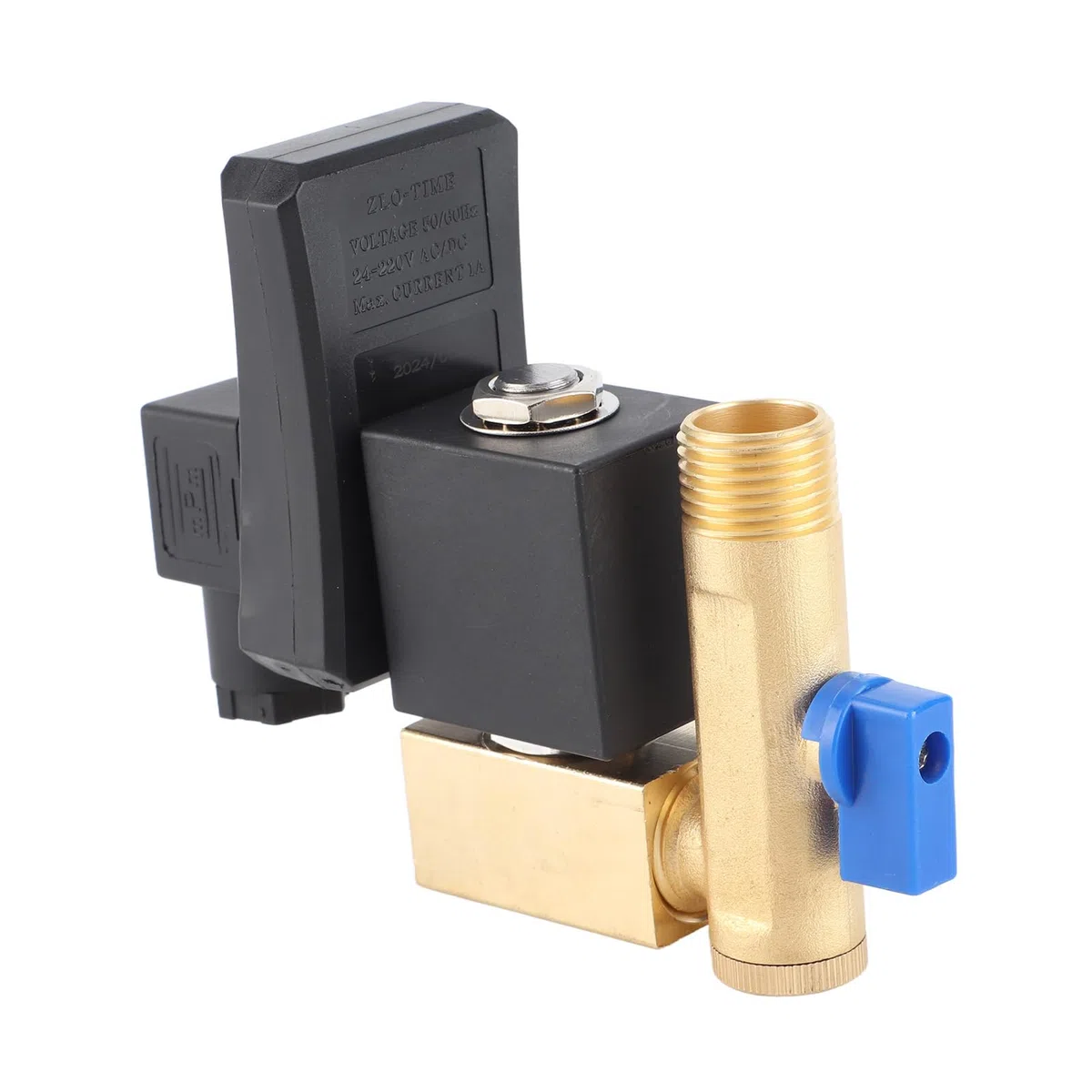 Valvola di Scarico Automatico Elettronica Ottone, Valvola di Scarico Automatico G1/2 DN15 Valvola di Scarico Elettronica Automatica per Condensato Compressore d'aria (AC230V)(230V)
