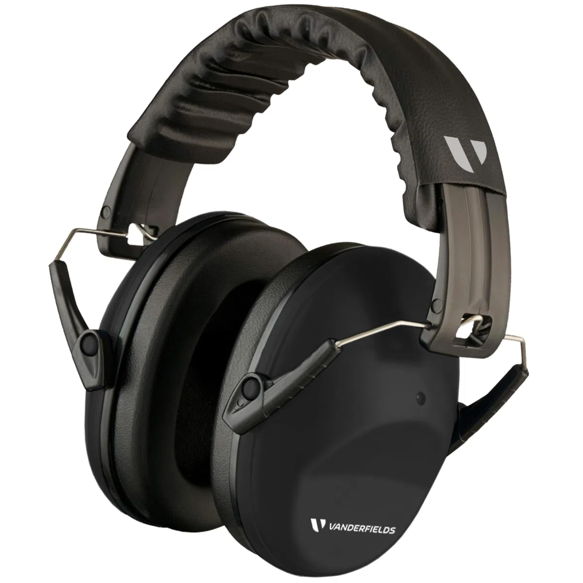Vanderfields Premium Cuffie di Protezione per l'Udito - Cuffie Antirumore ad Ampio Spettro con Riduzione del Suono 29 dB a 2 K Hz - Adulti + Adolescenti - Nero