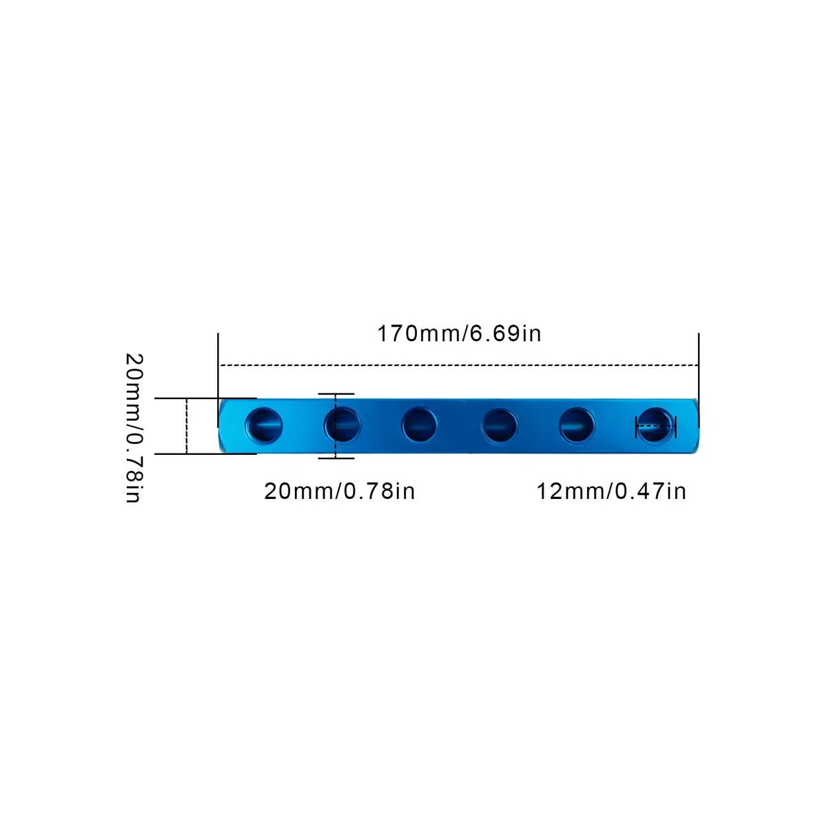 Aria Blocco Collettore Splitter, 1/4" Connettore Pneumatico da Attacco Rapido, Connettore Pneumatico con 4 Tappi in Rame, Adatto a Cilindri e Compressori