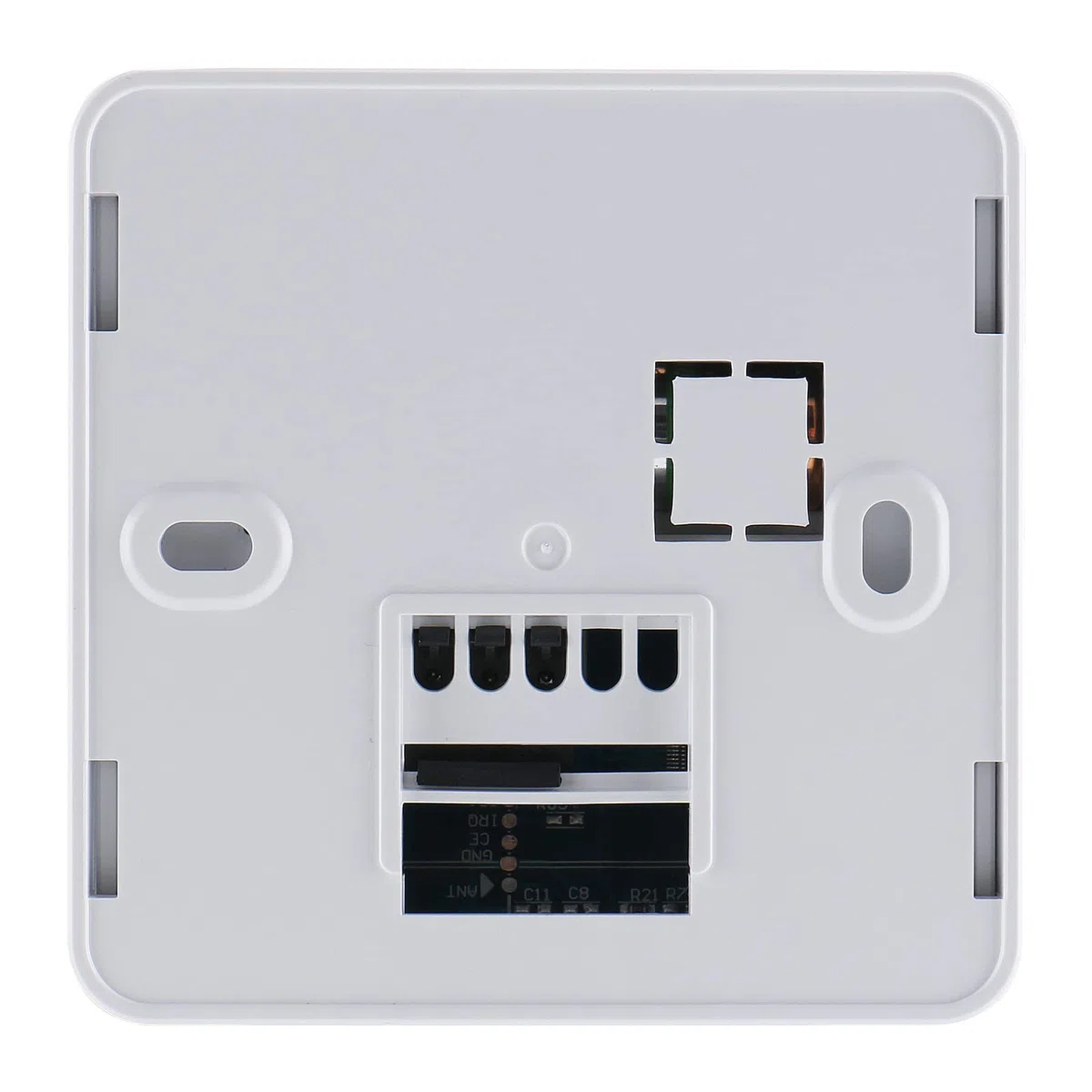 Wengart Cronotermostato Digitale Programmabile per Caldaia a Gas e Camino, Alimentato a Batteria, Contatto Pulito COM-NO-NC, Ampio Display LCD Retroilluminato, Bianco, WG02B05BW
