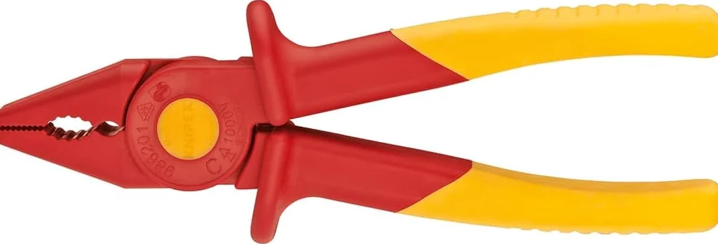 KNIPEX Pinza prensile, in resina isolanti resina sintetica con zona in materiale sintetico morbido per una presa sicura 180 mm, 98 62 01