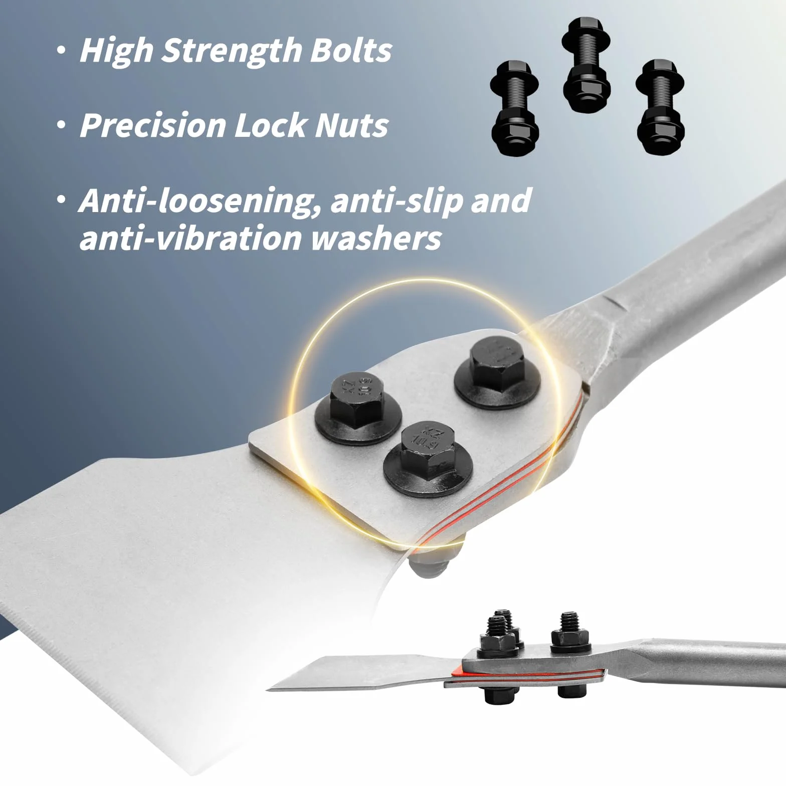 Scalpello SDS Plus 300 x 75 mm per Piastrelle, Pavimenti e Rimozione Colla, Blade in Lega di Acciaio, Manico in Plastica, Edge Smussato