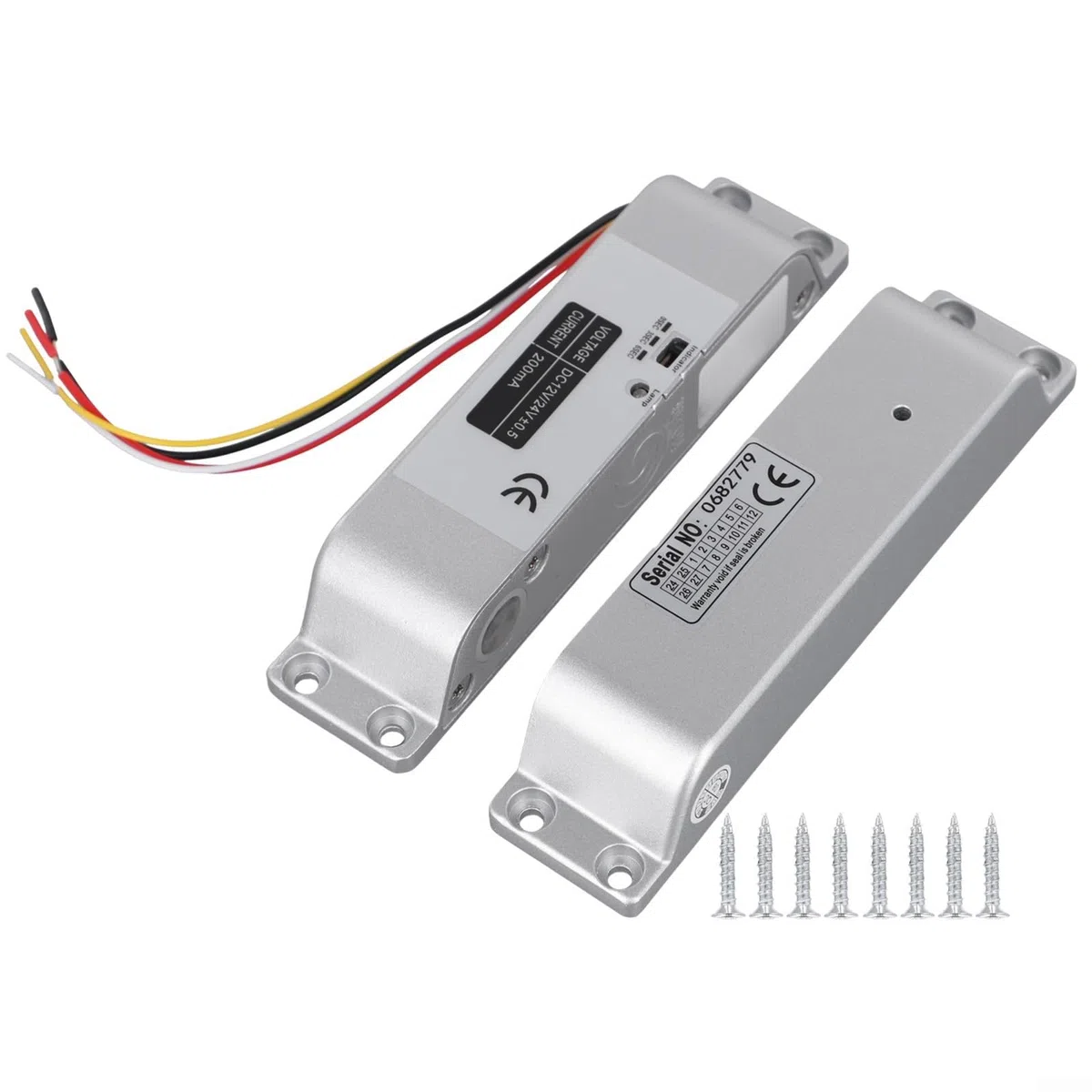DC 12V 24V fail-safe serratura elettrica bullone per controllo accessi uso su porte in legno e porte in metallo nessuna interferenza esterna