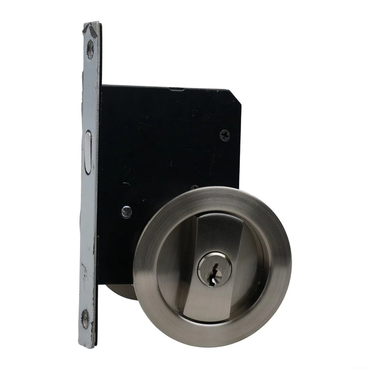 Kit hardware per serratura interna con gancio singolo sistema di blocco con 3 chiavi per porte scorrevoli porte da cucina porte balconi