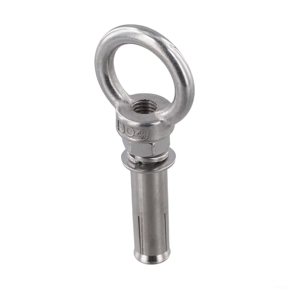 Bulloni ad espansione in acciaio inox 304 con anelli, tasselli da parete, viti a occhiello, misure disponibili 50 150 mm, resistenti (M10x60)