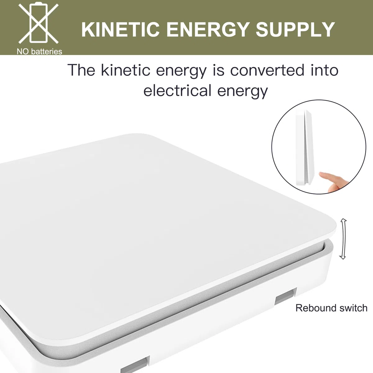 Interruttore Luce Senza Fili 2 Vie 15A 220V con Relè, Kit con 2 Interruttori Wireless Senza Batteria, Mantiene Interruttore Originale, Controllo da Più Punti, Telecomando RF per Lampade LED, Bianco