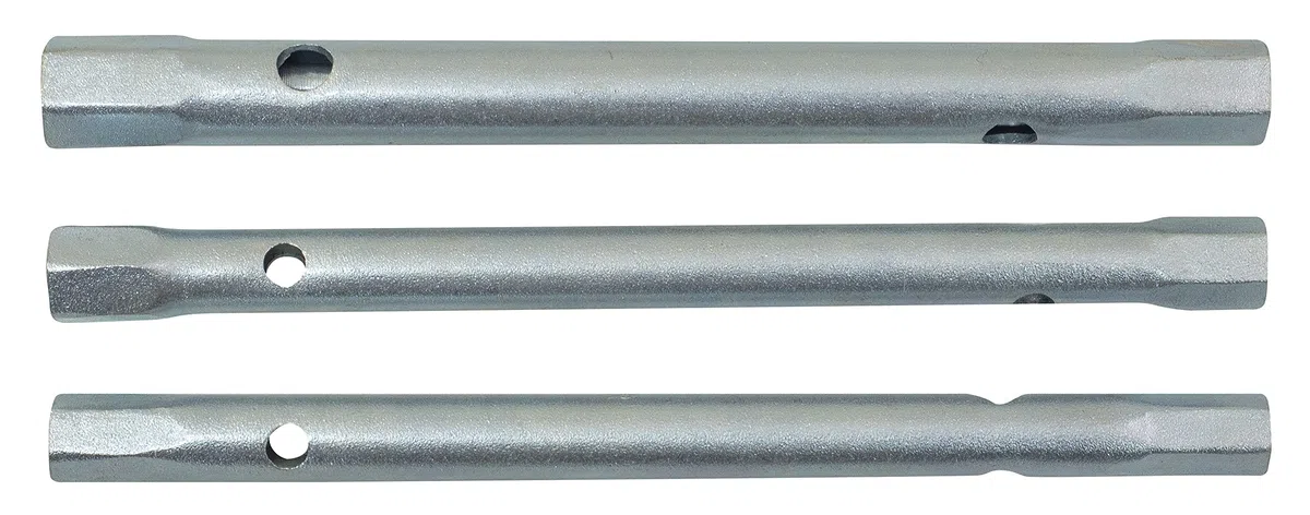 Amtech K1155 - Set di chiavi a tubo monoblocco, a doppia punta, 3 pezzi, metriche, misure 8-13 mm