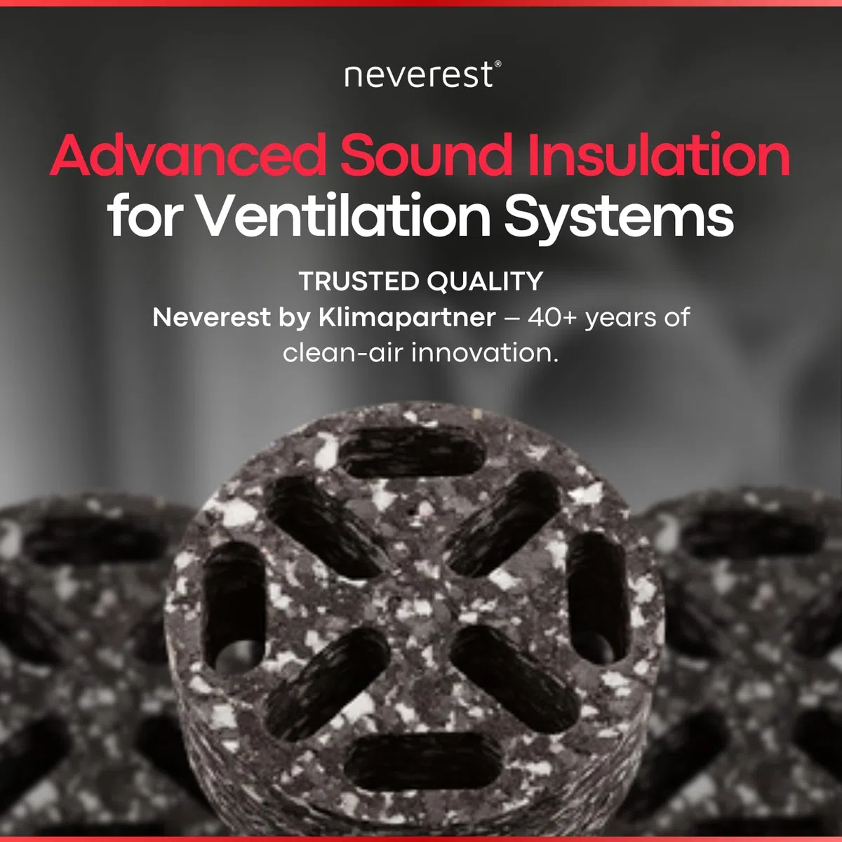 neverest® ESD 125 Silenziatore per fori di ventilazione