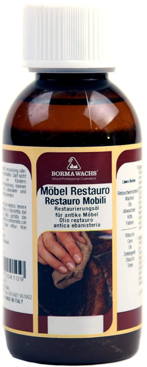 150 ML Olio di mobili restauro restaurierungsoel Cura Medio Mogano cera Wax