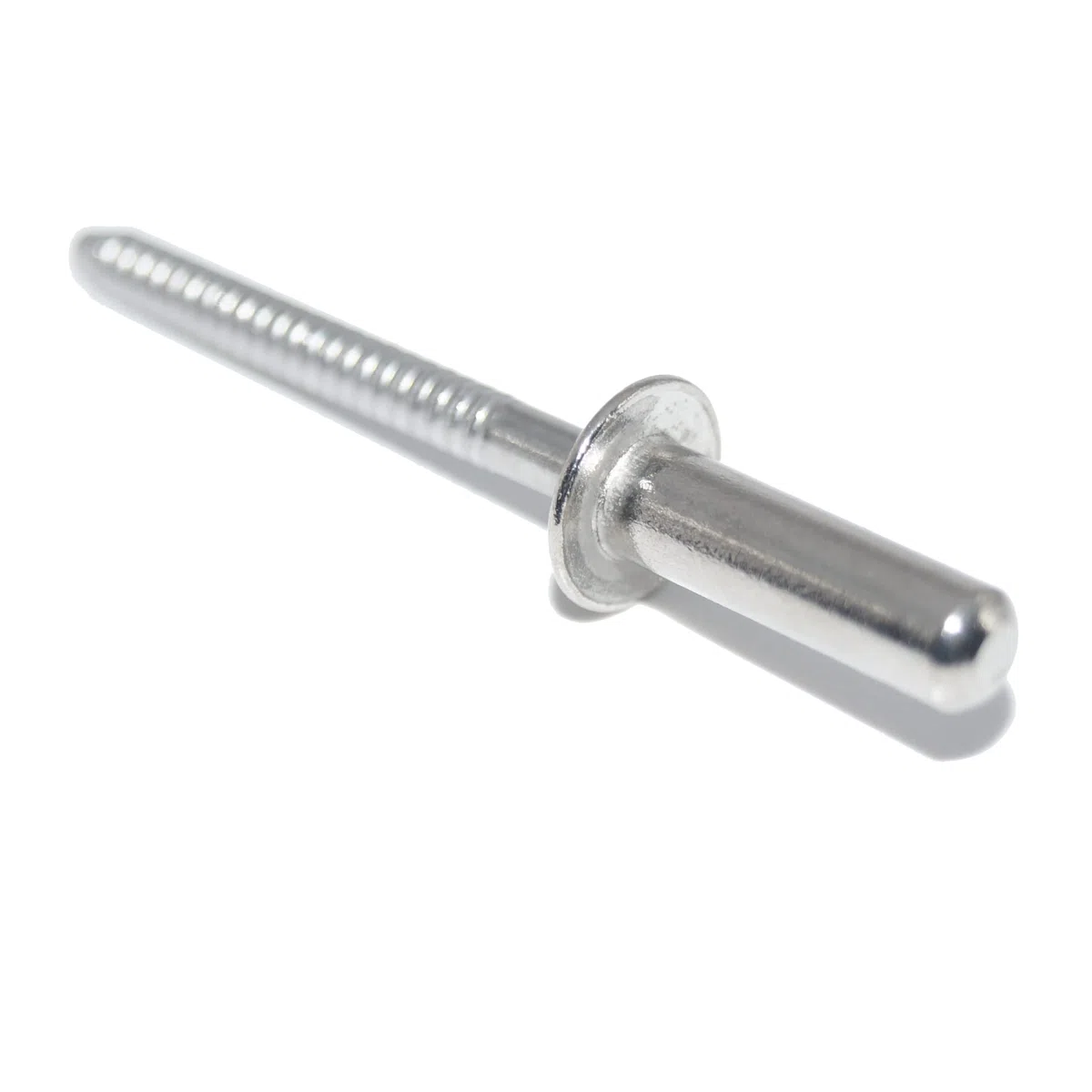 Rivetti ciechi 6,4 x 14 mm, 25 pezzi, in acciaio inox A2 (V2A) con testa piatta, forma chiusa B rivetti a pop-up DIN 7337 - ISO 16585
