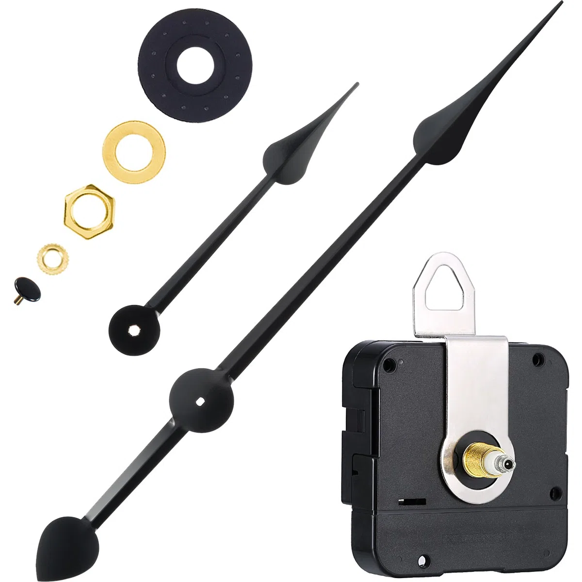 Hicarer Meccanismo di movimento ad alta coppia con lancette grandi da 270 mm (lunghezza albero 20 mm)