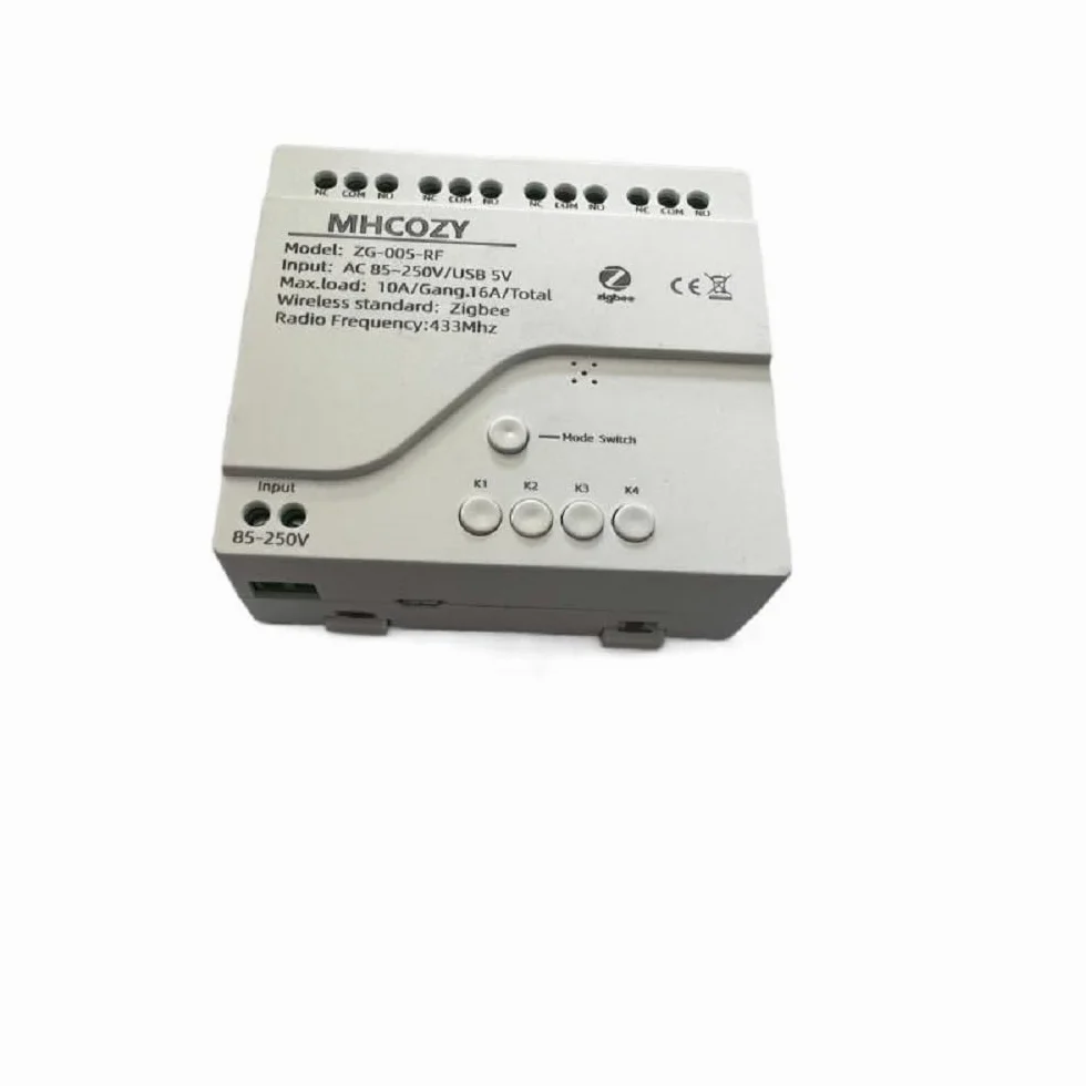 4 canali 220V contatto secco Smart Wireless Zigbee Modulo relè interruttore, lavoro con Alexa Google Home