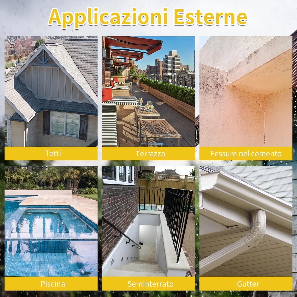 1KG Sigillante Impermeabile Liquido, Agente Impermeabile Invisibile,Rivestimento Impermeabile Definitivo per Interni ed Estern,Sigillante Impermeabile Ttrasparente per Docce,Lastre,Legno e Tetti