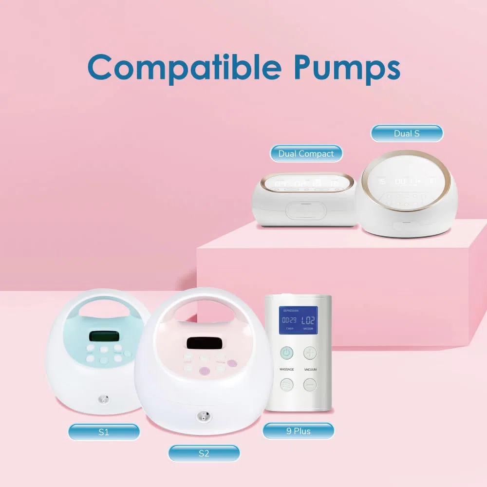 Maymom Connettore a Bocca Larga 2 Pezzi Compatibile con Tiralatte Spectra S1 e S2; Compatibile con Scudi Medela PersonalFit, Pumpin Pal, Lansinoh, Maymom MyFit e MyFit Crater