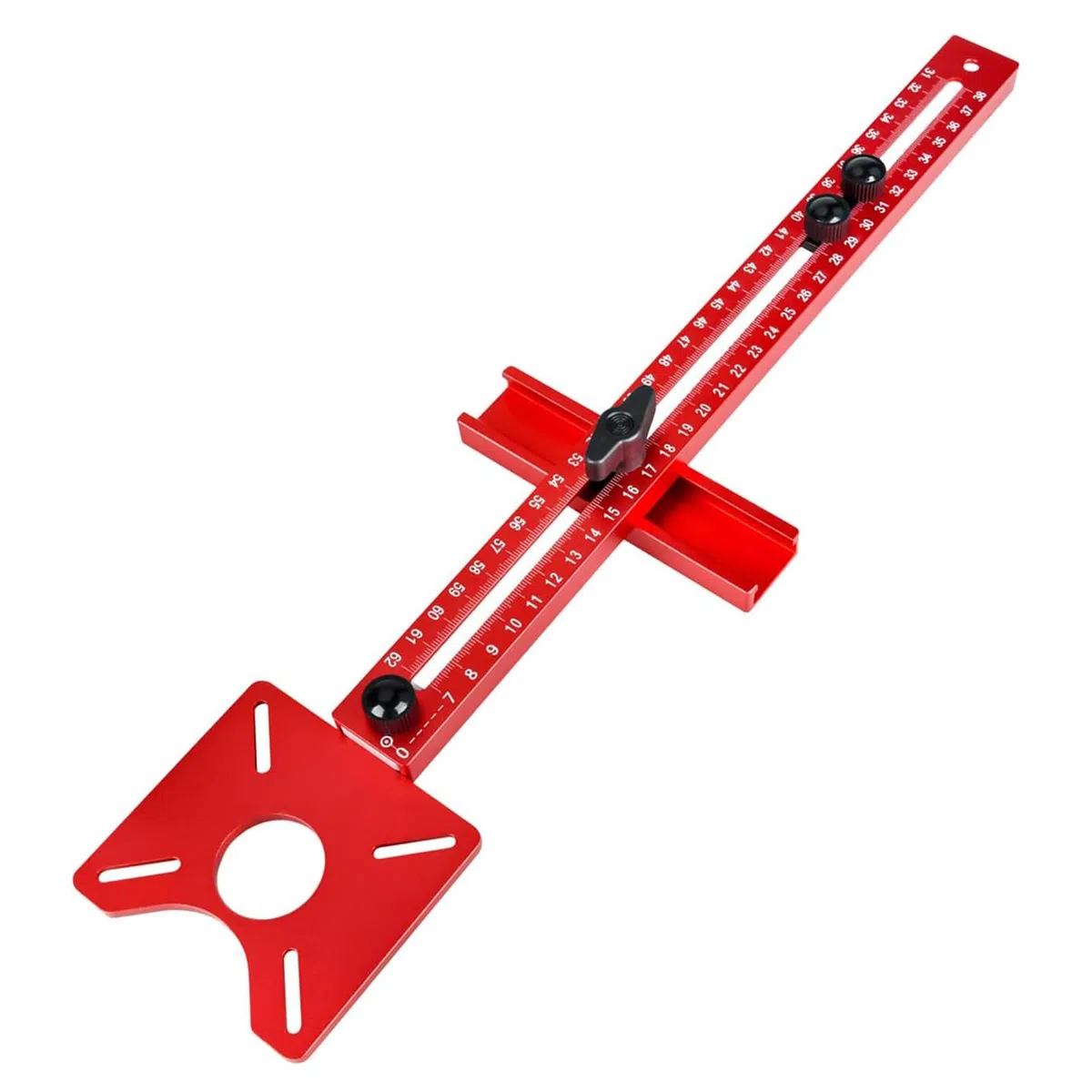4 in 1 Router per Incisione Scanalature Staffa, Router per Taglio Circolare, Guida Multifunzionale per Router per Armadietti per Taglio Cerchi e Incisione Scanalature