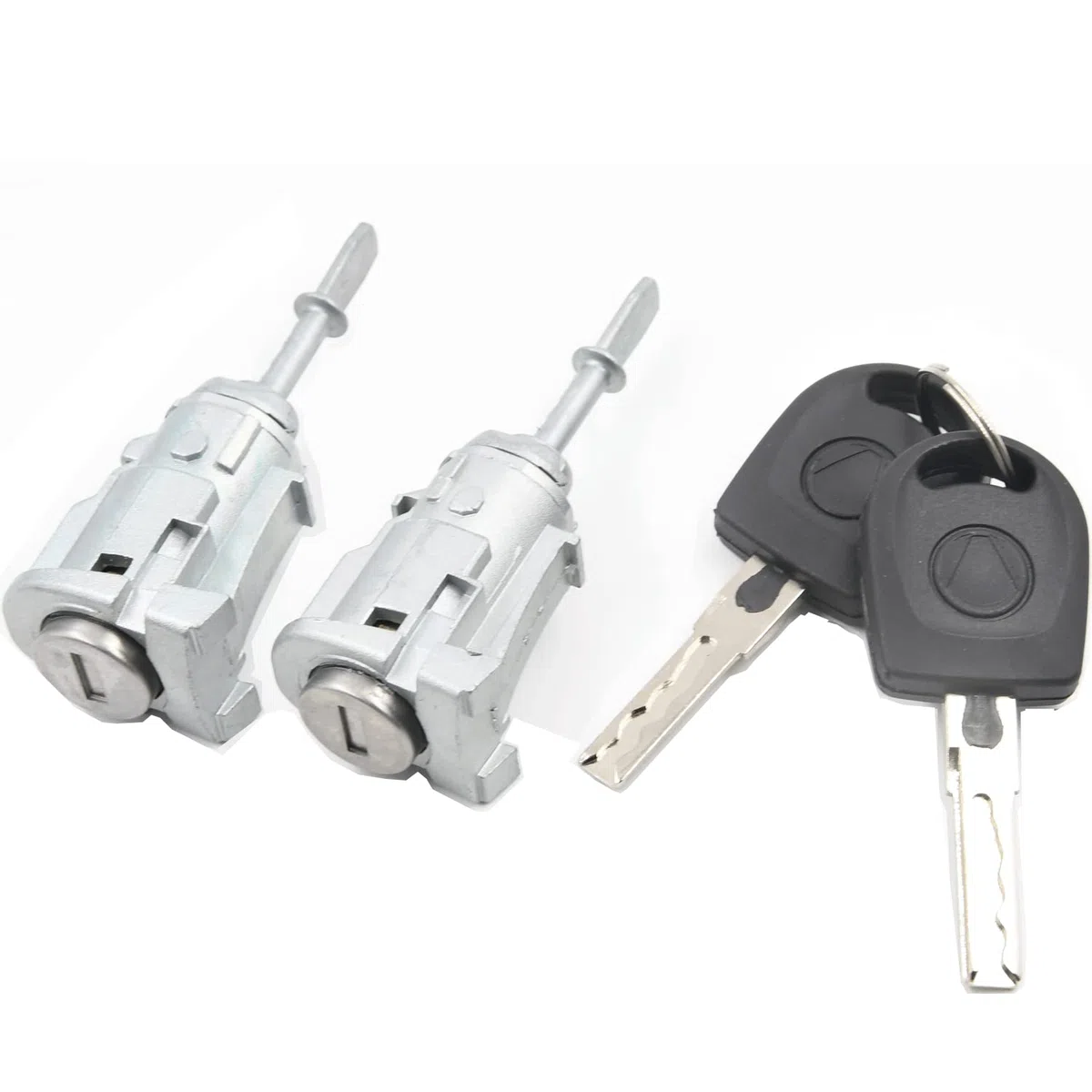 2 Cilindro della serratura Porta chiave davanti destro 604837167 + 604837168 sinistra compatibile con VW GOLF 4 IV Bora Lupo Polo Fabia
