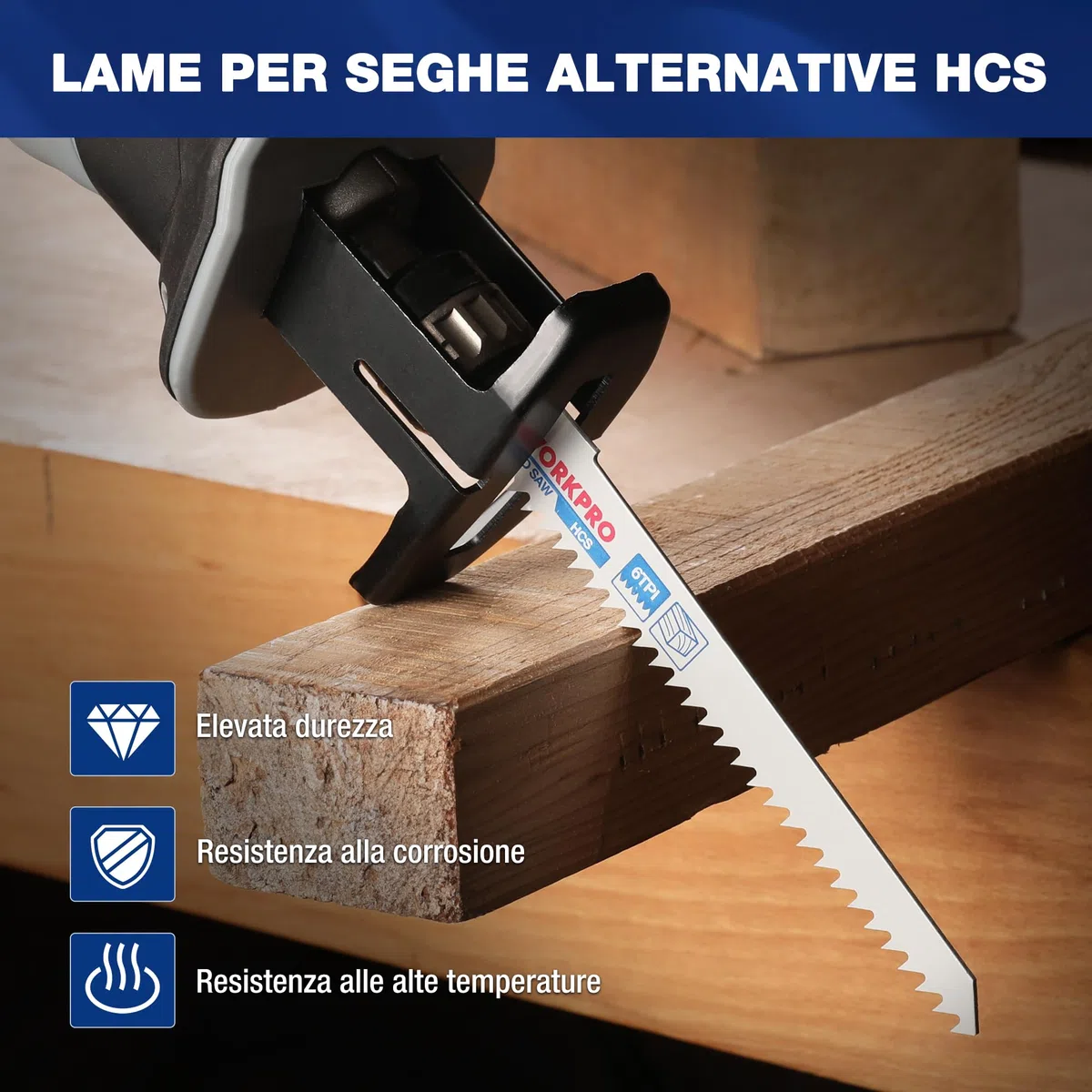 WORKPRO Set di Lame per Sega a Gattuccio Universale da 32 Pezzi in Borsetta, Lama per Sega a Sciabola per Taglio Metallo e Legno, Realizzato in HSS e Cr-V