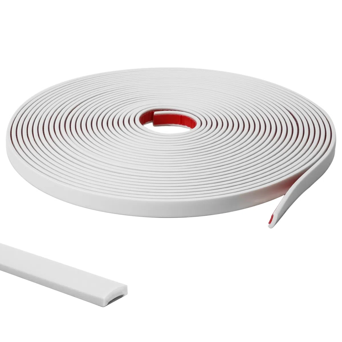 16M Modanatura Adesiva per Pareti, Bianco Nastro di Decorazione Flessibili per Porte, Finestre, Specchi, Pareti, Pavimenti, Piastrelle, e Bordi (LARG.:1 cm, ÉP.:0,25 cm)