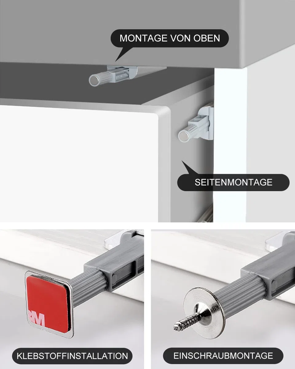 Spingere per aprire le porte Jiayi 16 Pack Armadio Magnet Push Catch Touch Release Door Opener Catch Armadio Magnetic Push Latch per cucina armadio cassetto porta Pop Out chiusura