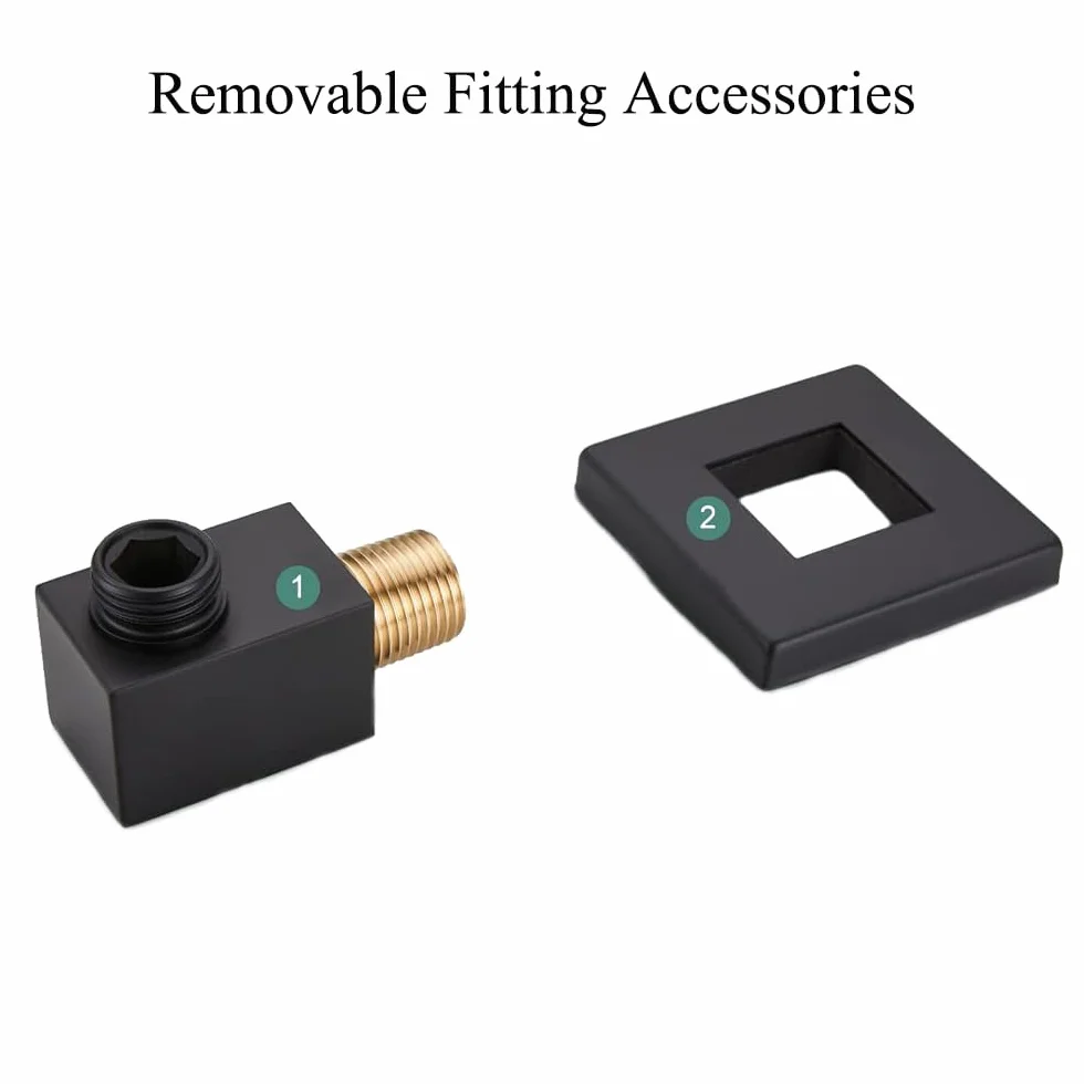 Raccordo a gomito da parete in ottone massiccio, G1/2 "uscita a gomito per doccia a mano, 1/2" Union Water Outlet per bagno doccia