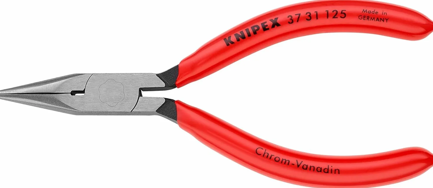 KNIPEX Pinza prensile per meccanica fine rivestiti in resina sintetica 125 mm, 37 31 125