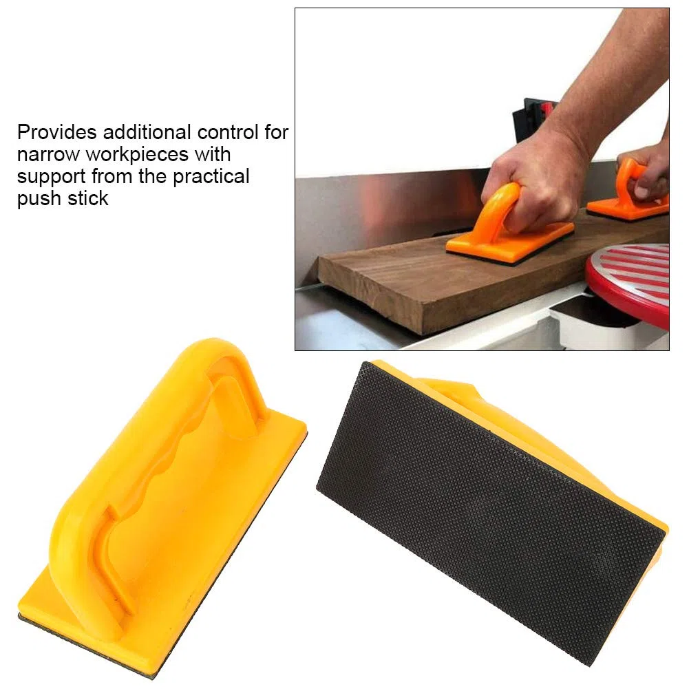 2 Pezzi Blocco di Spinta di Sicurezza per Legno Taglio Push Up Stick Block per Router Tavoli Jointer Shapers e Seghe a Nastro Strumento per la Lavorazione del Legno Obliquo e