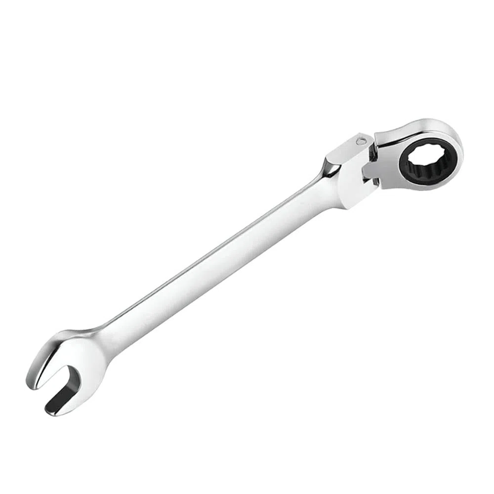 Set di Chiavi Combinate Flessibile Chiavi Inglesi Combinazione Ruotare Chiave Combinata a Cricchetto Chiave ad Estremità Aperta Forchetta Anello Spanner Metrico 24mm