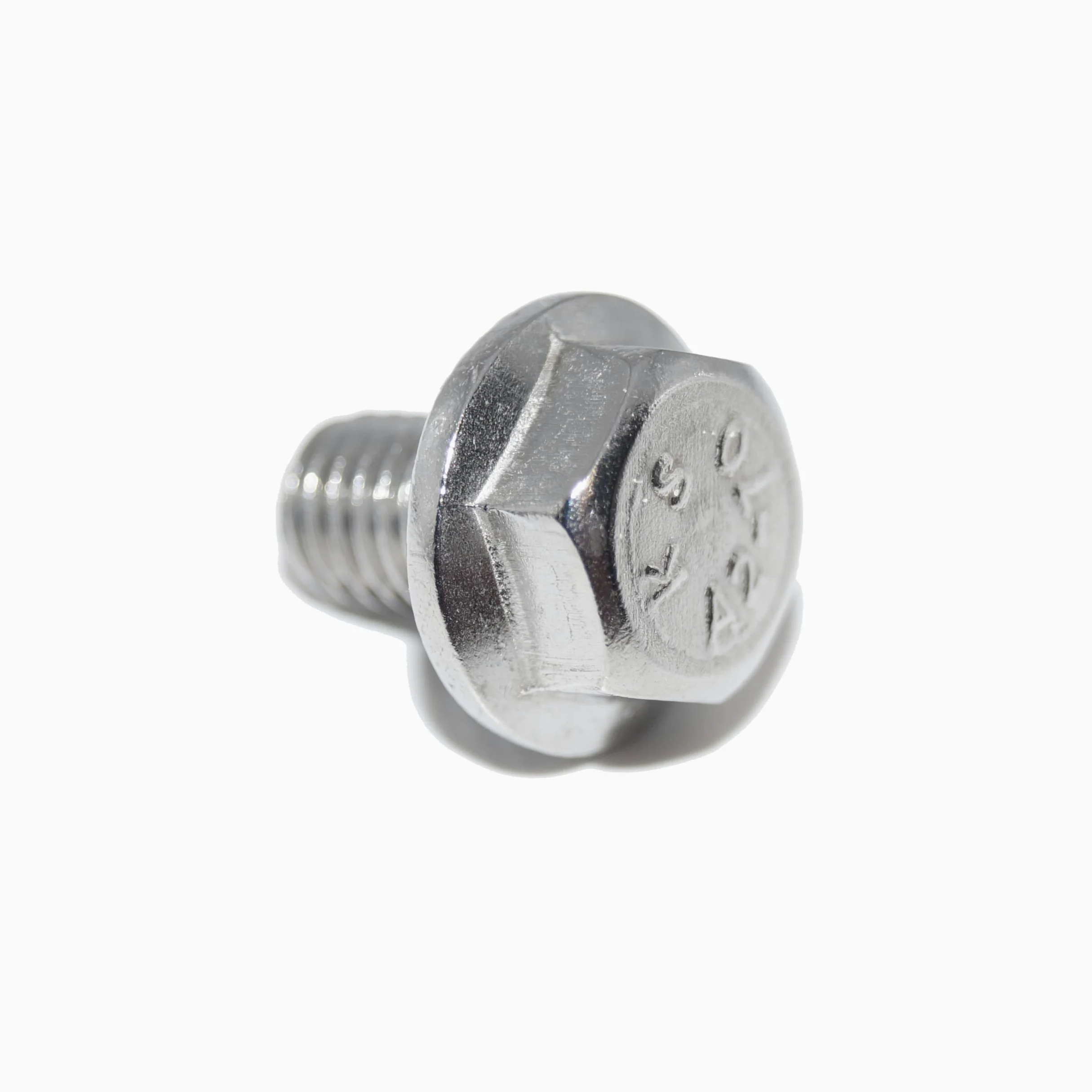 Viti a testa esagonale con flangia M12 x 30, 6 pezzi, DIN 6921 A2, in acciaio inox, filettatura completa senza dentatura di bloccaggio