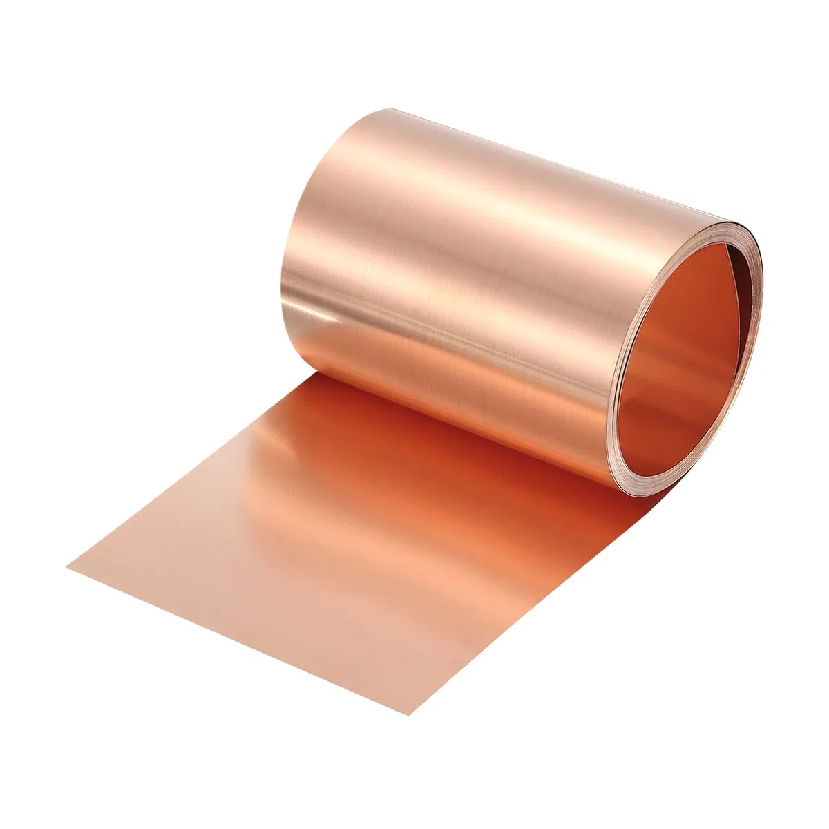 QUARKZMAN Rotolo Di Lamiera Di Rame 2500mm x 90mm x 0.08mm, 4" x 8.2ft 38 Gauge 99.9% Puro Nastro Di Rame Lamiera metallo Piastra Per Progetti Fai Da Te Elettrici (Multiple Dimensioni)