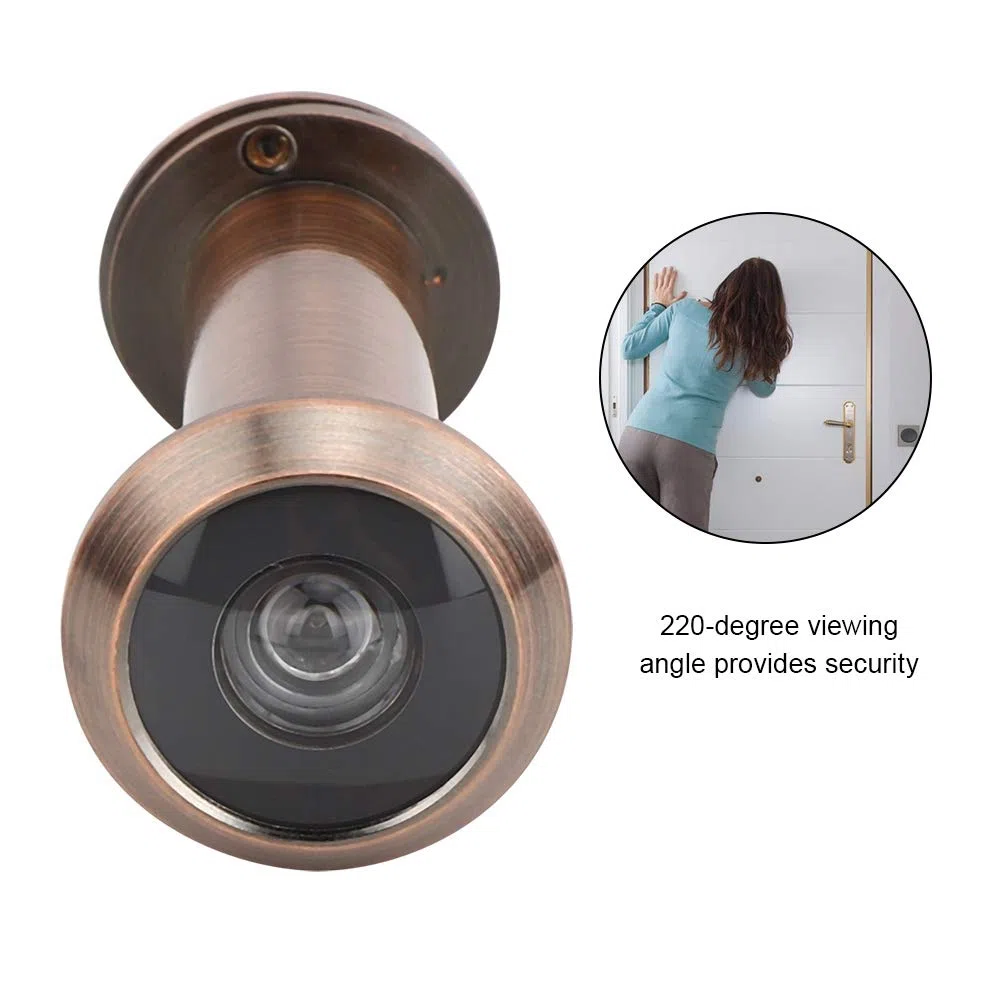 Ymiko Spioncino per spioncino con Copertura della Rotante Resistente per Spessore Porta 55-90 mm, Angolo antifurto 220 Gradi, Sicurezza per casa, Ufficio, Hotel(1)