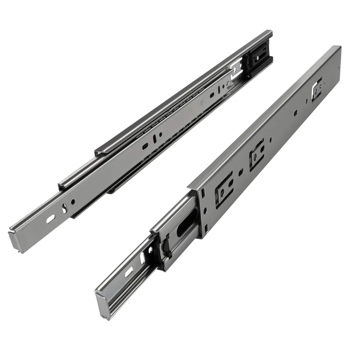 4 paia Guide ad estrazione totale KV2-35-H45-L250-SE con dispositivo di autochiusura Lunghezza 250 mm Altezza 45 mm Caricabile fino a 35 kg di SOTECH lo Specialista delle guide per cassetti