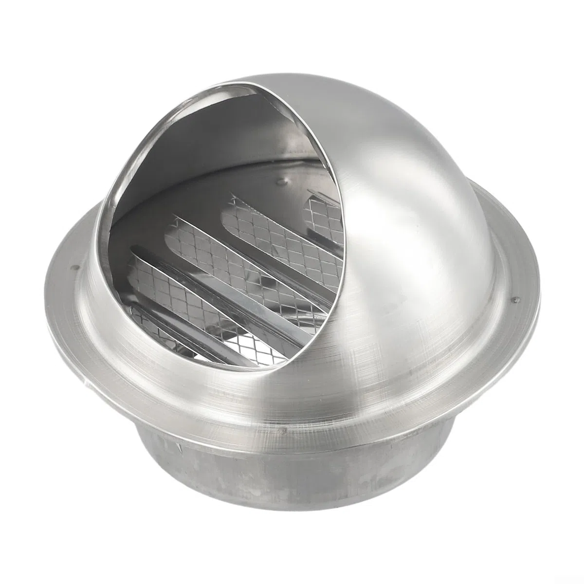 Tappo di sfiato da parete in acciaio inox per unità e ventilatori (120 mm)