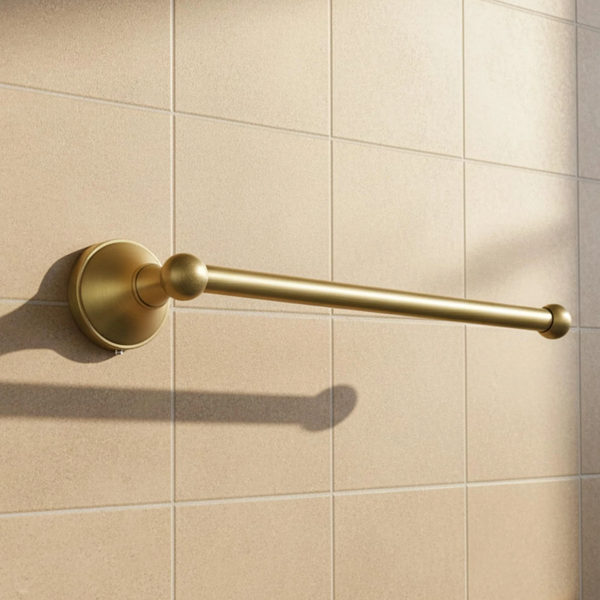 Flybath Anello Asciugamano Anelli Portasciugamani Ottone Antico Anelli di Asciugamano Bagno Porta Asciugamani Montaggio a Parete, Bronzo Spazzolato