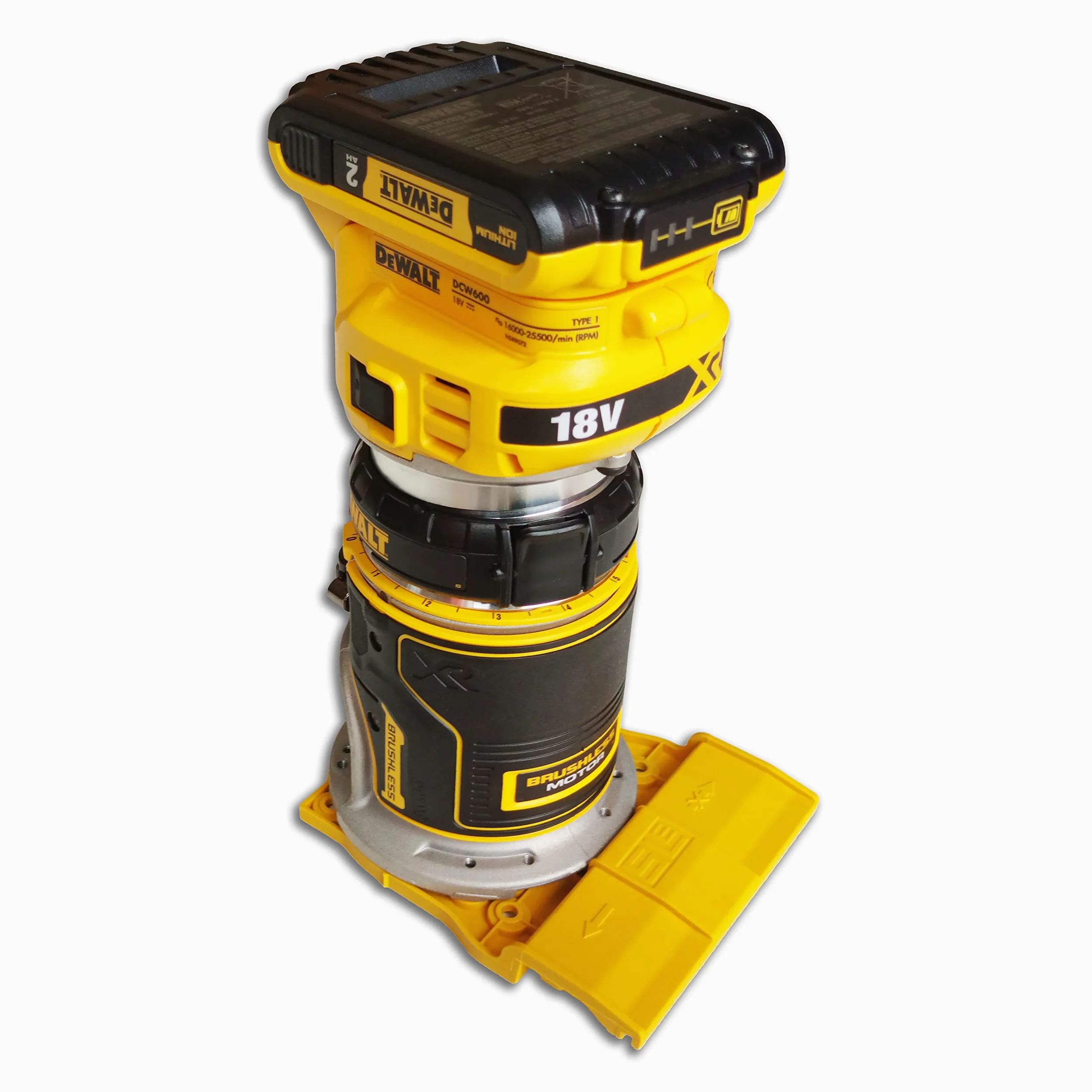 Adattatore professionale per guida DEWALT DCW600 / DCW604 / DCW604NT / D26200 per Makita/Bosch/Festool/Mafell