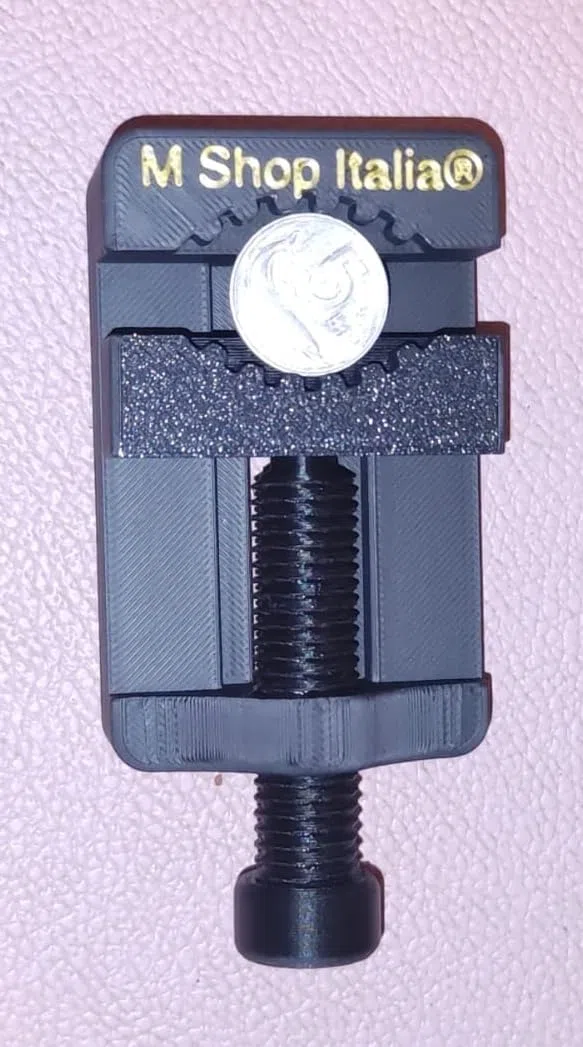 Morsa Morsetto in plastica Nera per Pulizia Monete Votive rarissime antiche tesori Oro Argento Bronzo Rame con Sicurezza e Massima delicatezza 10-40mm Nuova Versione 2.0