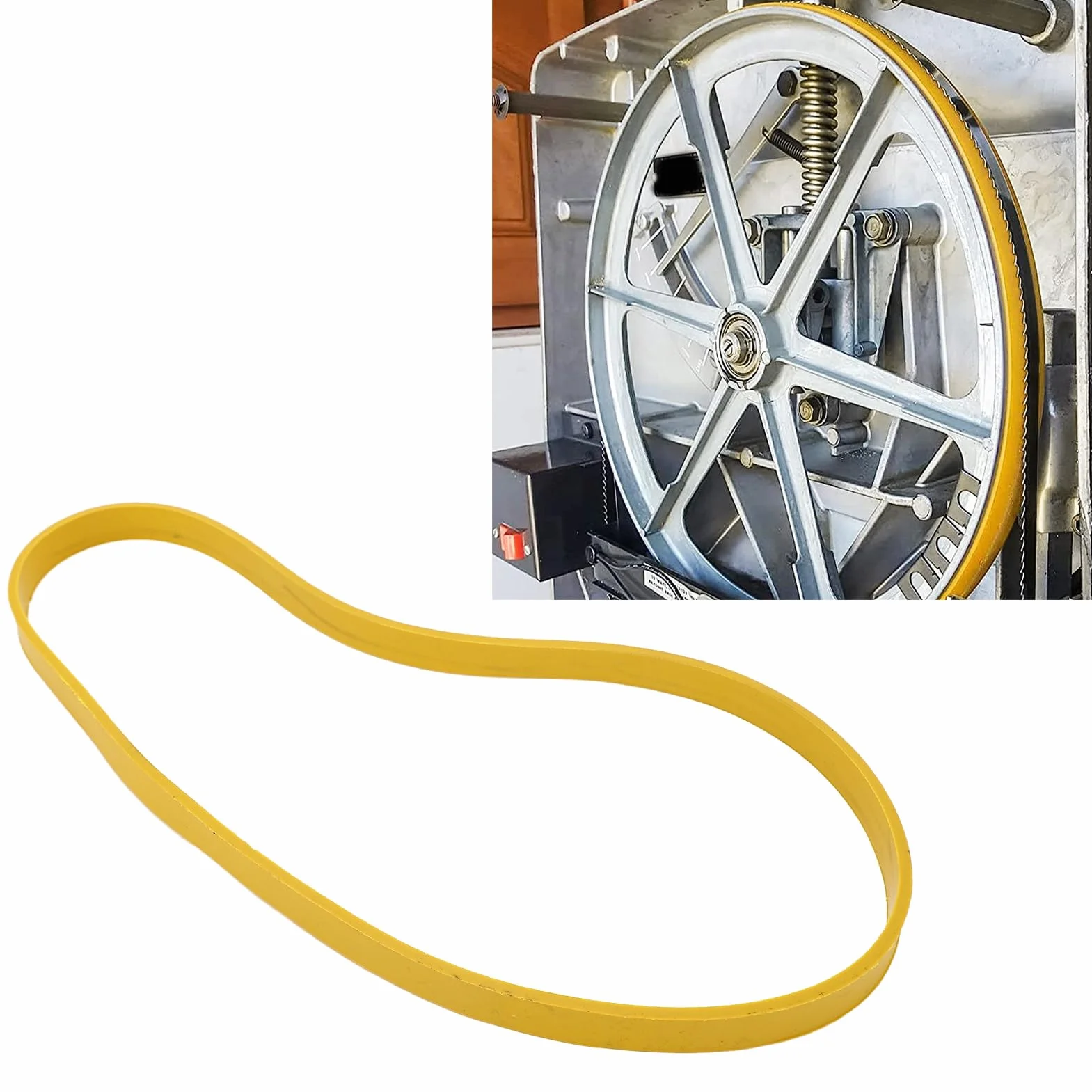 2 Pezzi Pneumatici di Ricambio per Ruote a Nastro in Gomma Larghezza 12,75 mm Spessore 3,3 mm Compatibili con Ruota a Nastro da 10 Pollici per Carrello e Attrezzatura da Giardino