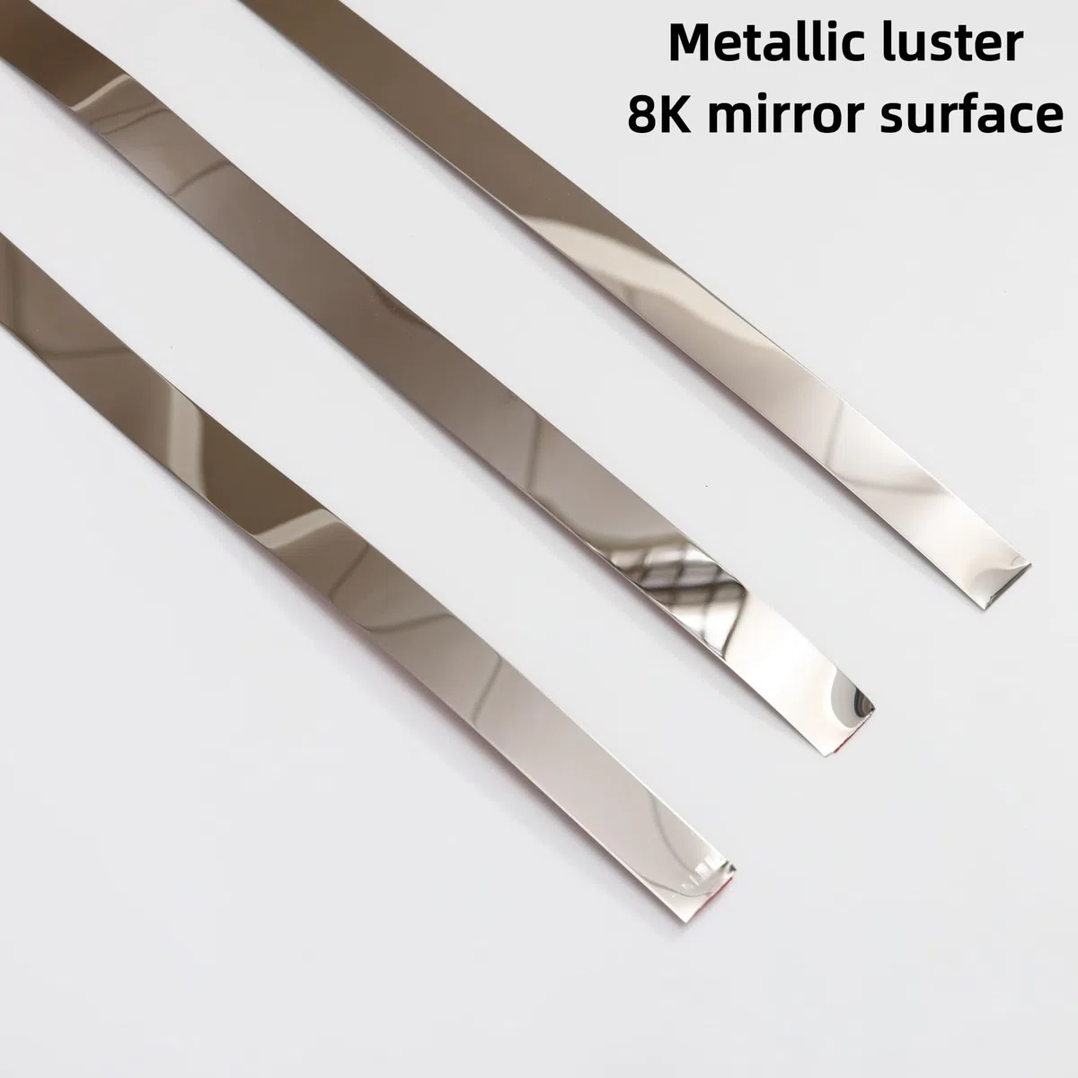 Modanatura argentata, metallizzata, simile a specchio, per telai a specchio, pareti, camini e decorazioni fai da te (10m x 1cm)