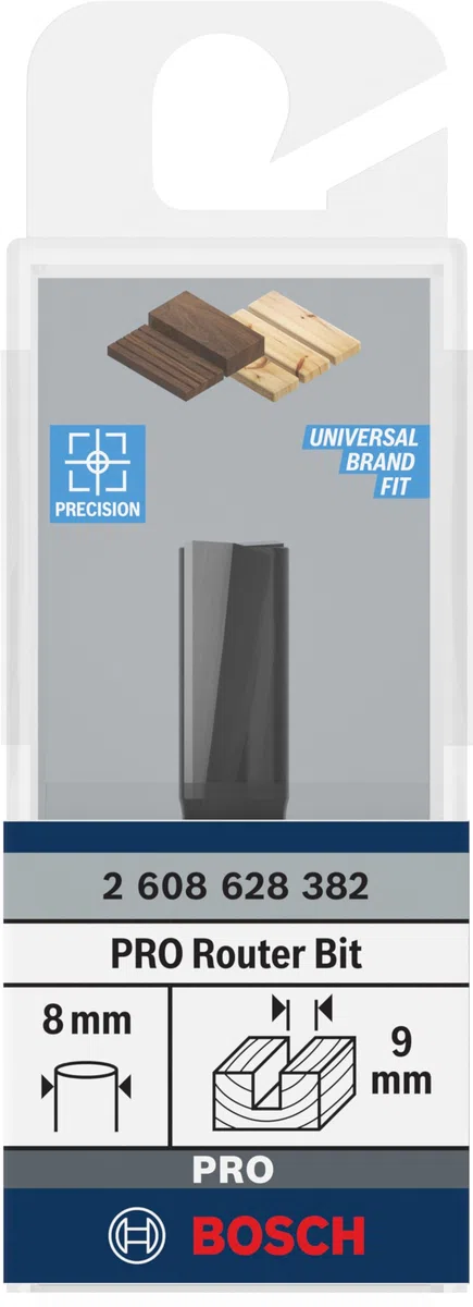 Bosch Home and Garden Fresa Standard ranurar 2 filos:8x9x20mm