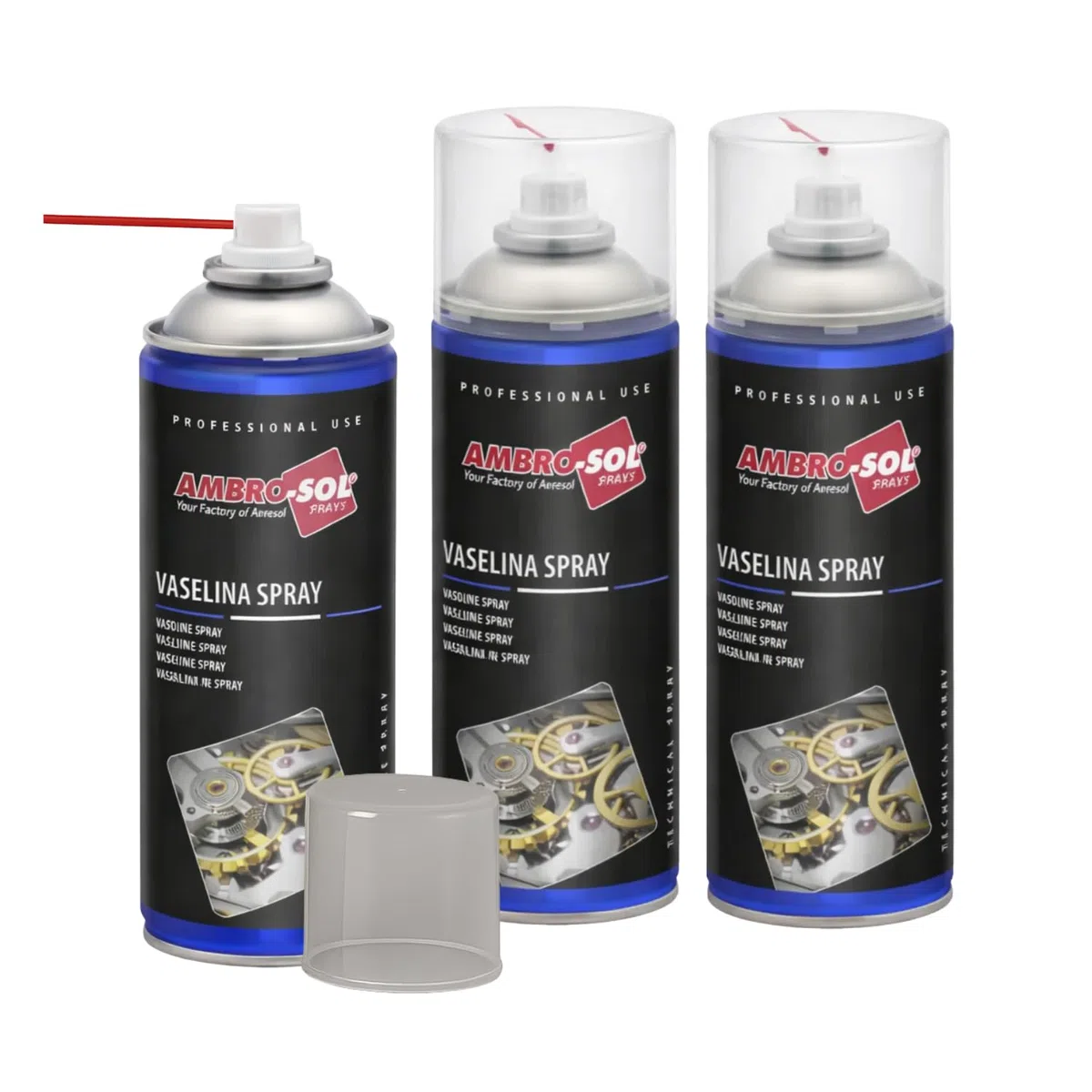Bomboletta di Vasellina Spray 400 ml Olio Tecnico di vaselina, Lubrificante, Anti-ossidante, Protettivo, Incolore e inodore Varie Quantità (3)