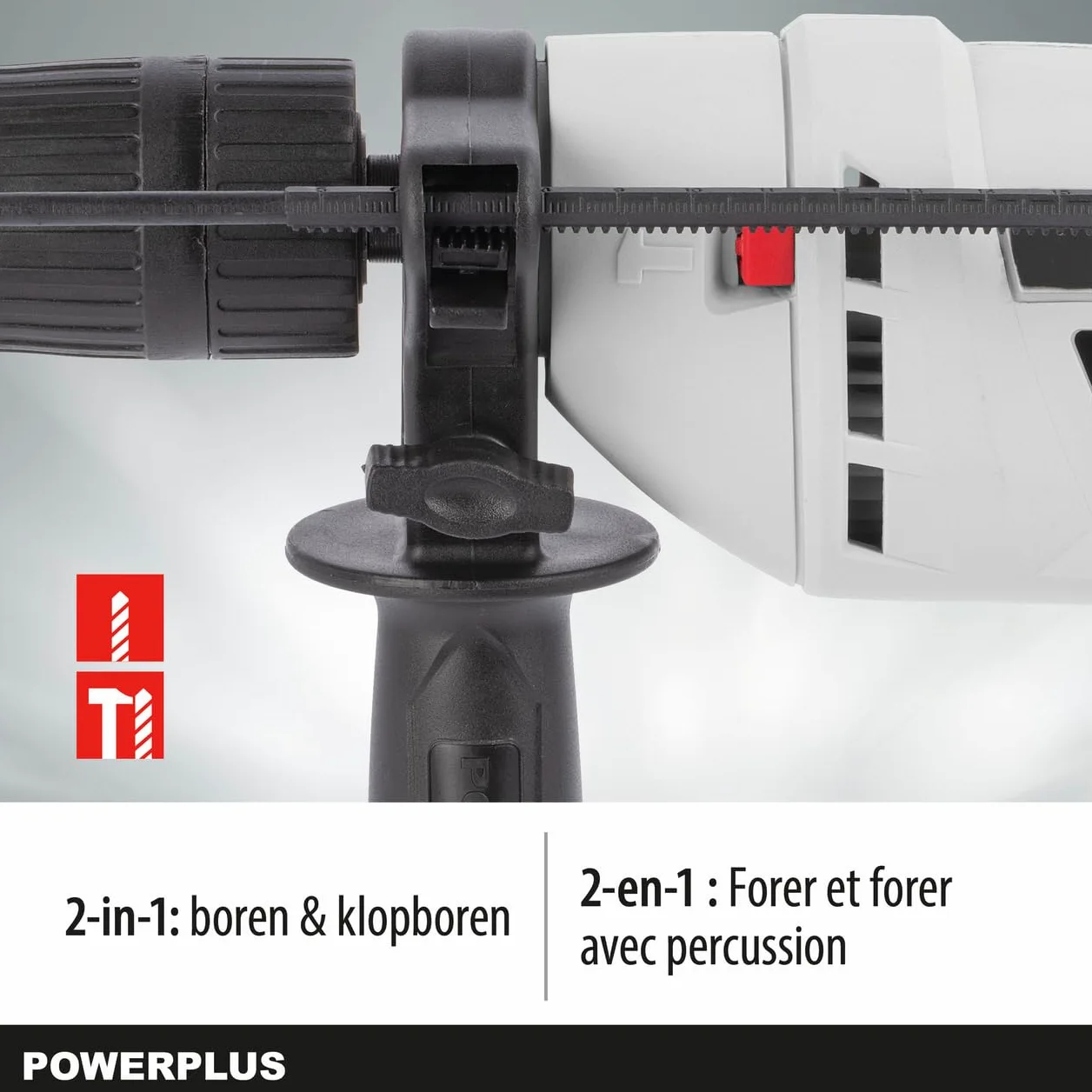Trapano a percussione elettrico con cavo Powerplus POWC10200 600w