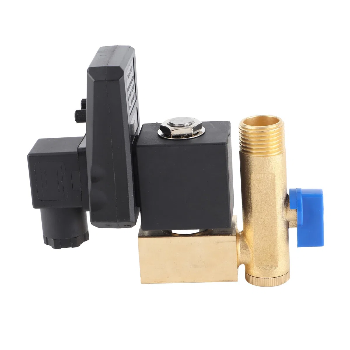 Valvola di Scarico Automatico Elettronica Ottone, Valvola di Scarico Automatico G1/2 DN15 Valvola di Scarico Elettronica Automatica per Condensato Compressore d'aria (AC230V)(230V)