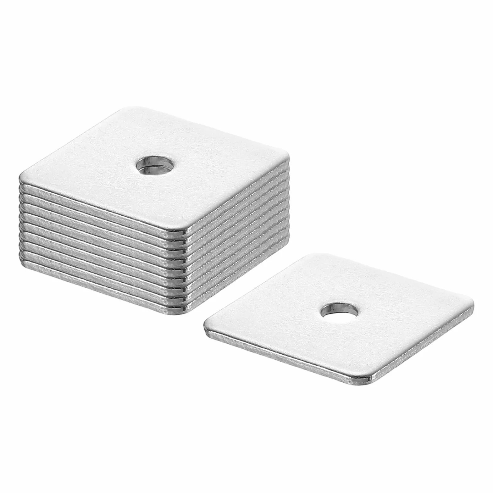 QUARKZMAN 20Pcs 1-3/16" Piastra Quadrata per Bullone da 3/16", 304 Acciaio Inossidabile Piastra di Supporto Rondella Piatta Spaziatore Guarnizione per Riparazione(Spessore 0.08")