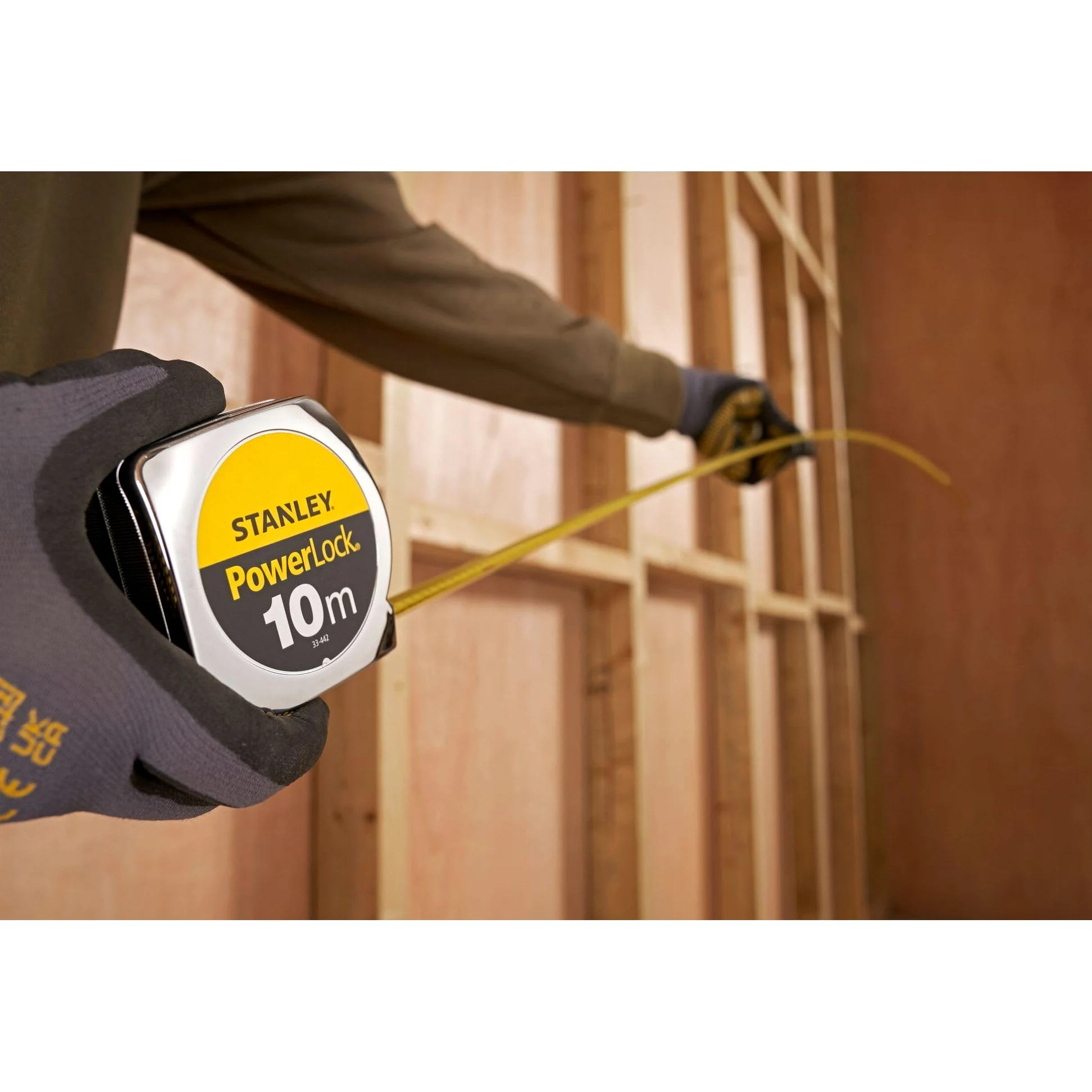 STANLEY 1-33-442 Flessometro, Argento, 10 m x 25 mm